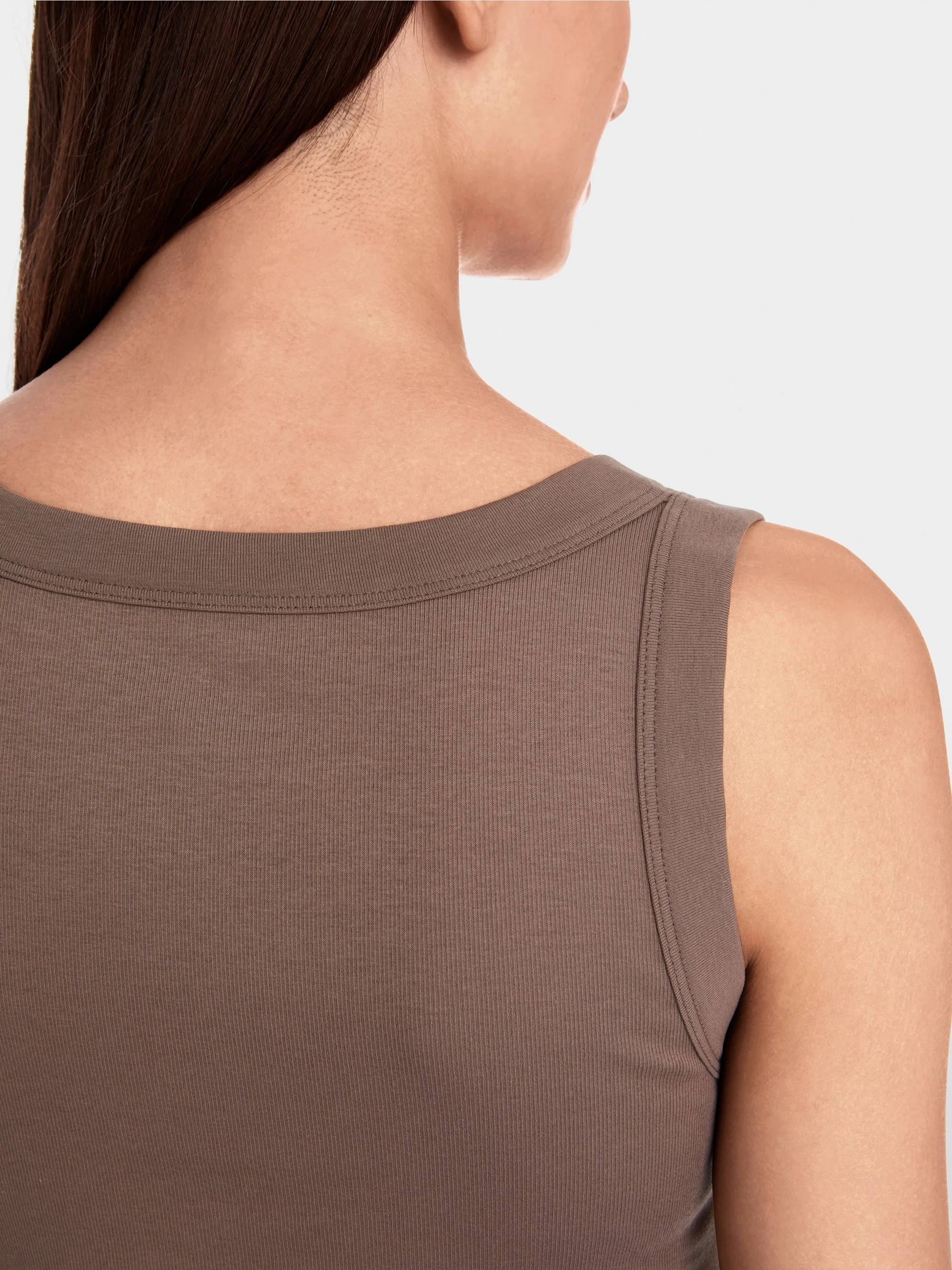 Marc-Cain Sleeveless top in cotton rib