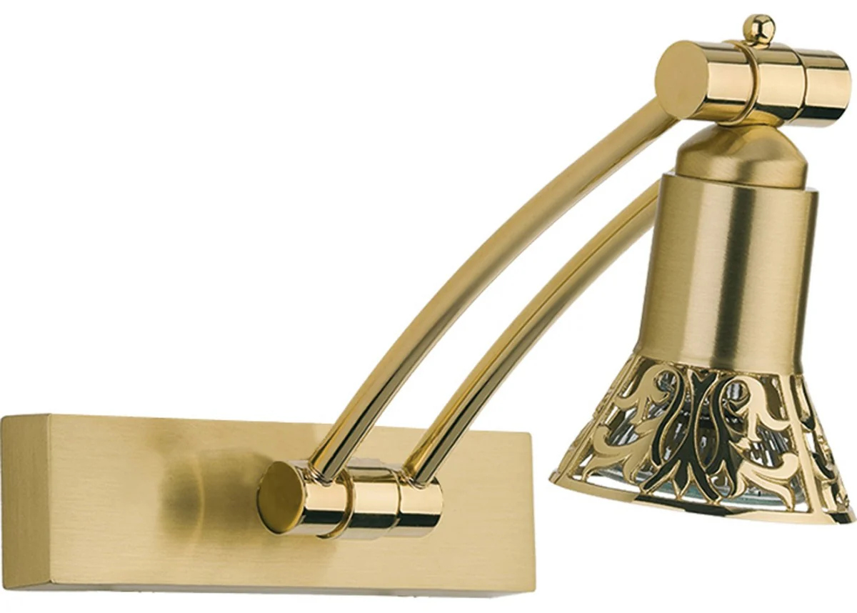 Casa Padrino l¨¢mpara de pared LED / l¨¢mpara de lectura barroco de lujo oro A. 20 cm