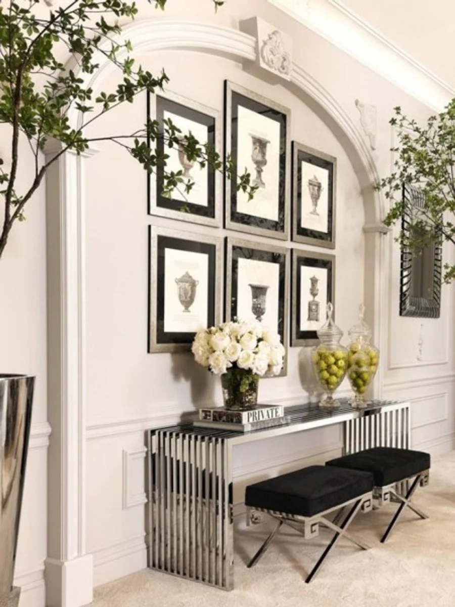 Casa Padrino heces de lujo 73 x 41 x H. 45 cm - Vitage Art Deco muebles