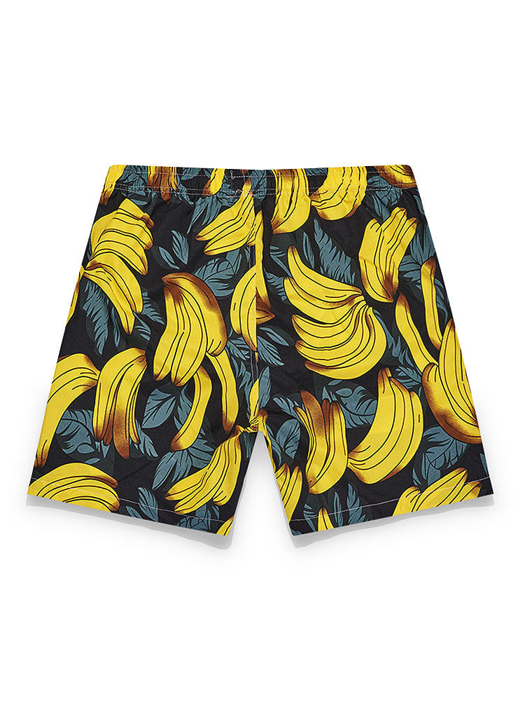 Banana Print Shirt & Banana Print Swim Shorts