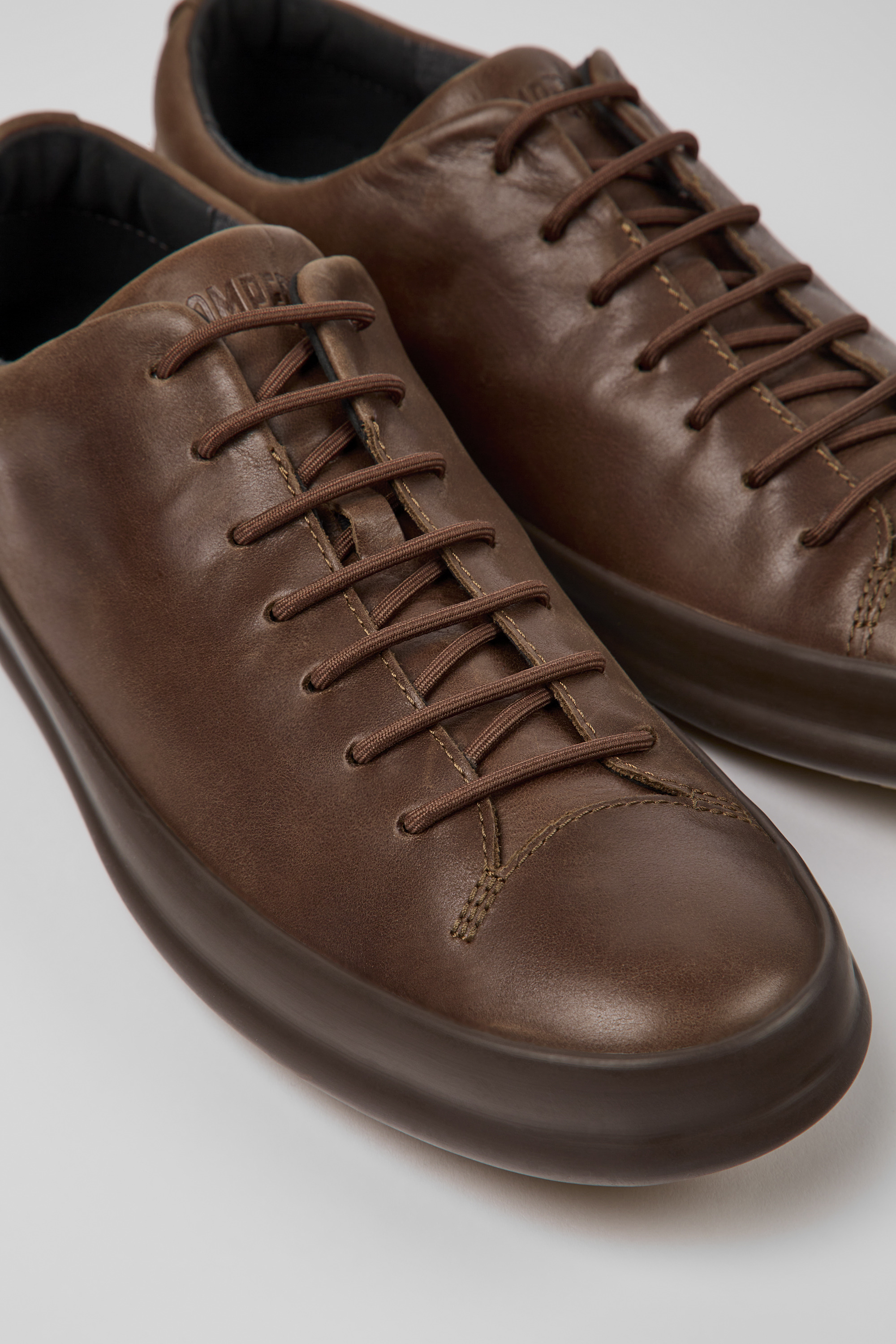 Chasis - Casual brown lace up shoe for men