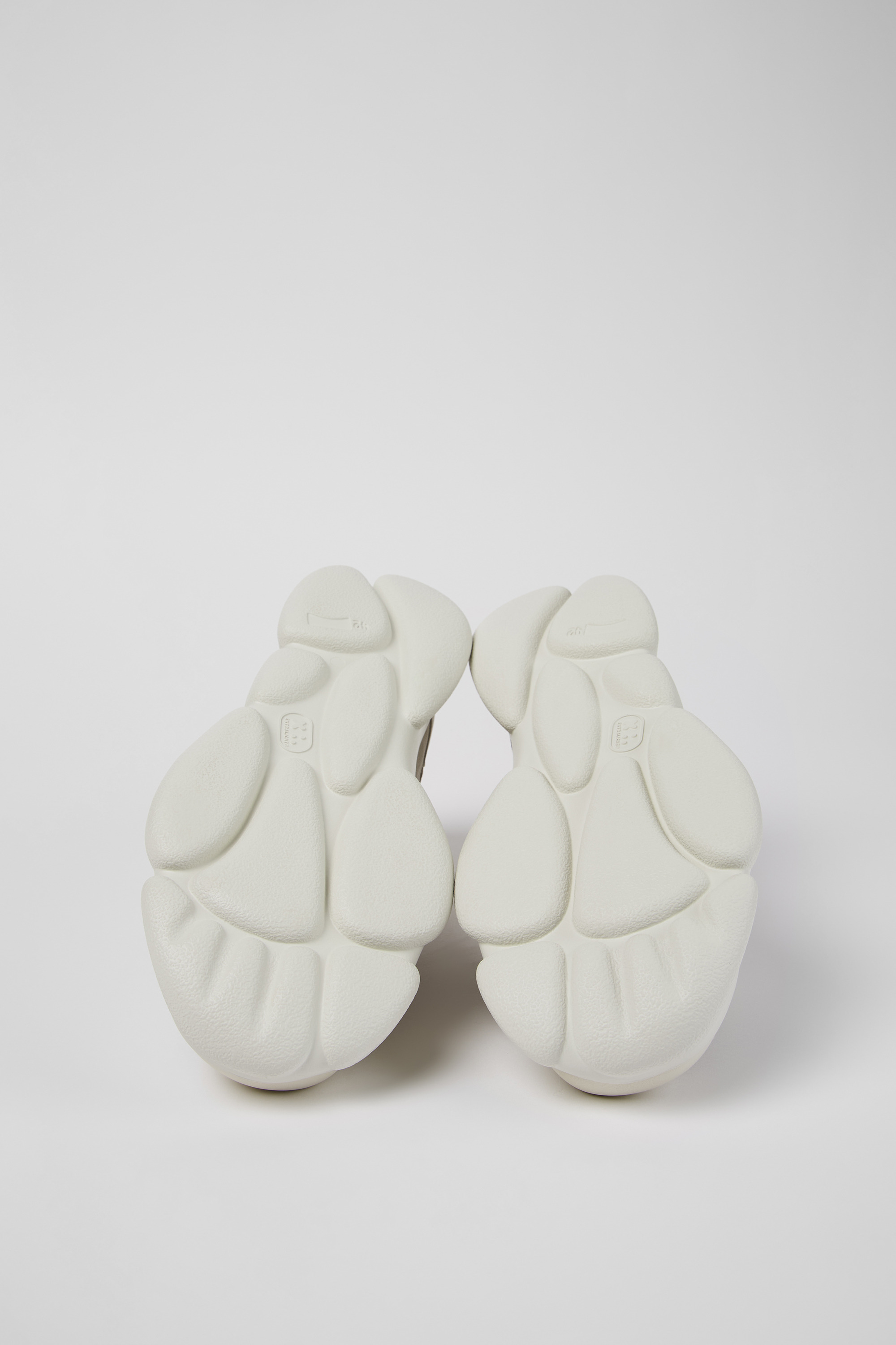 Karst - White leather and recycled PET sneakers for men