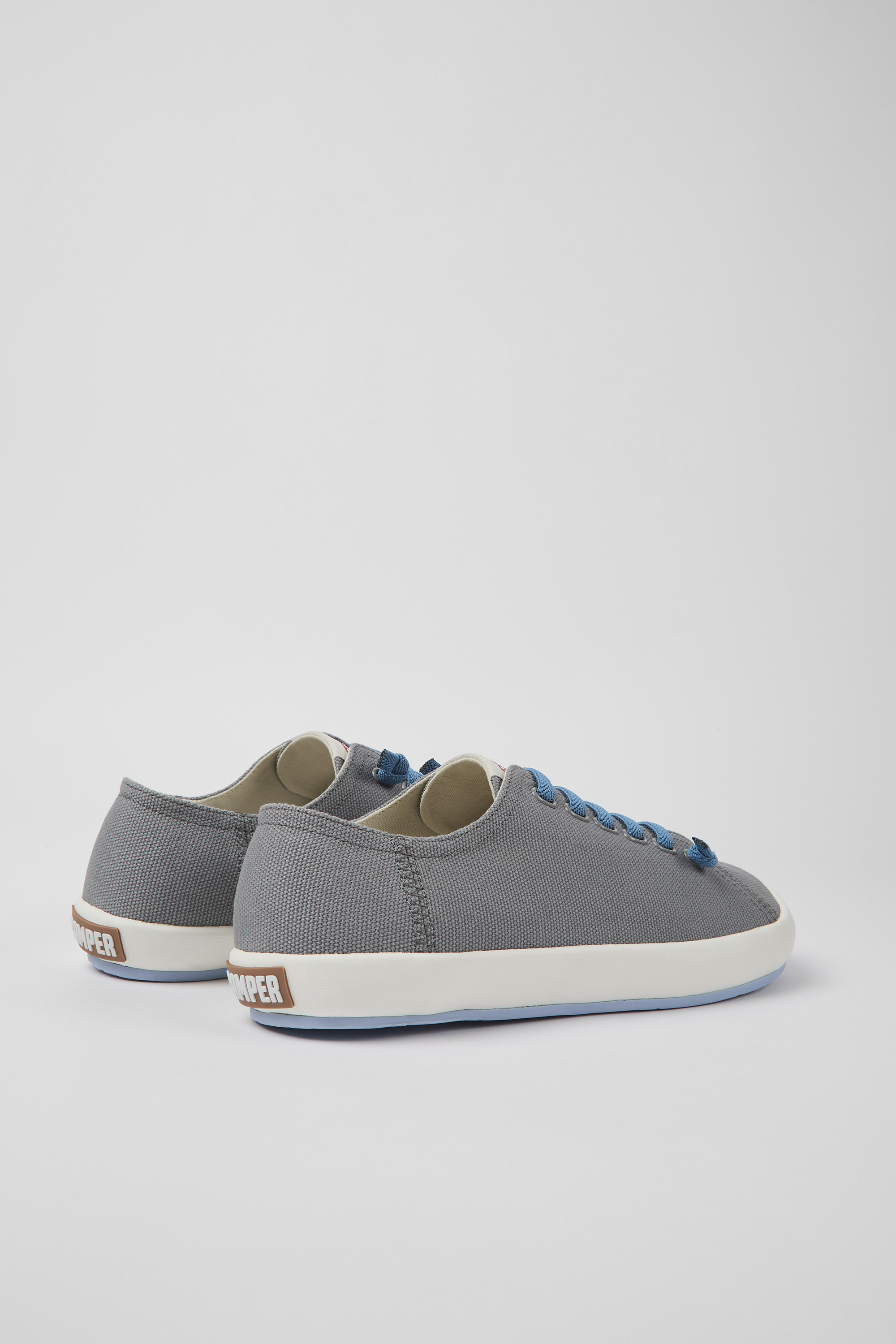 Peu Rambla - Gray textile sneakers for men