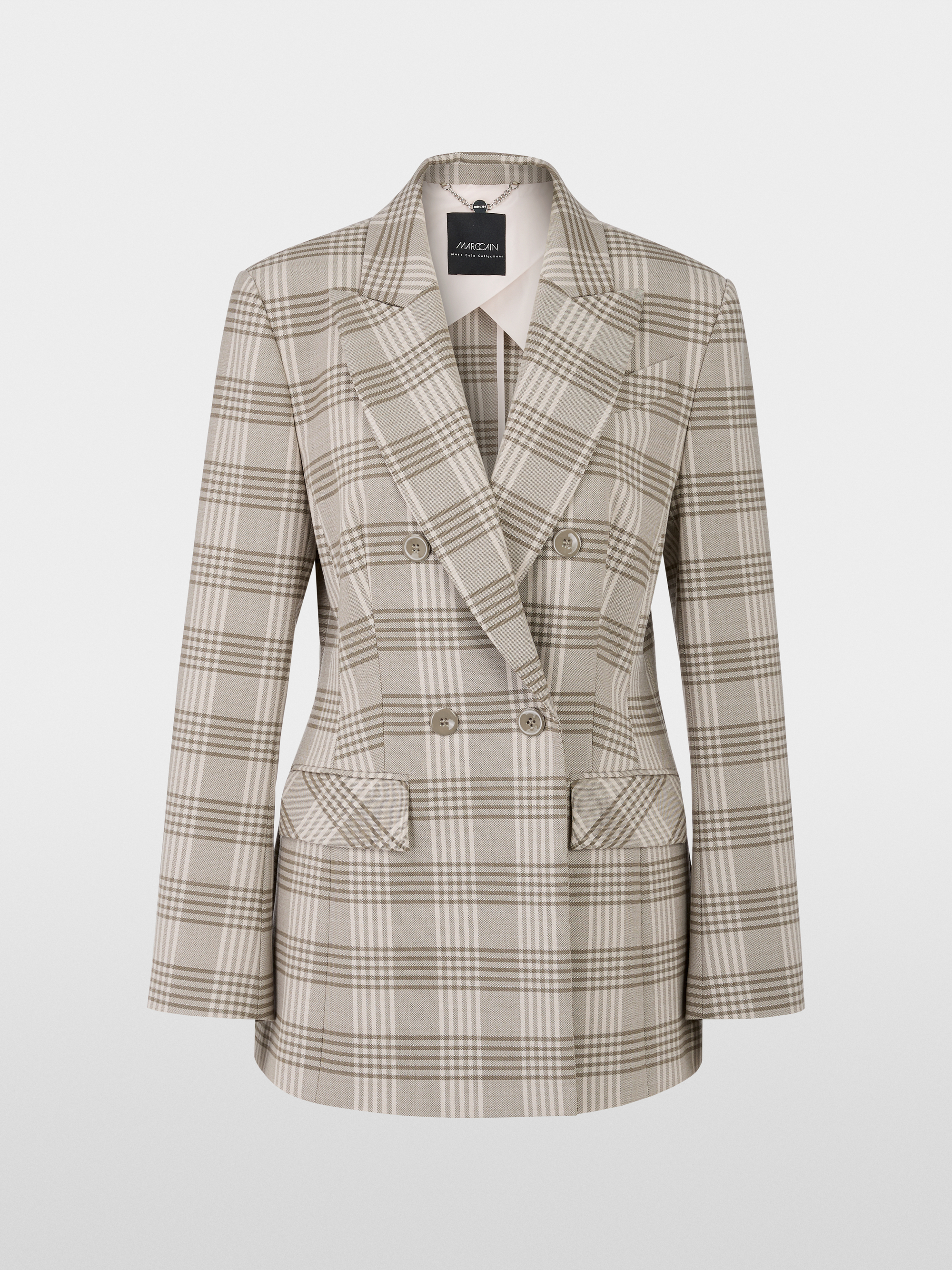 Marc-Cain Blazer in shimmering plaid pattern