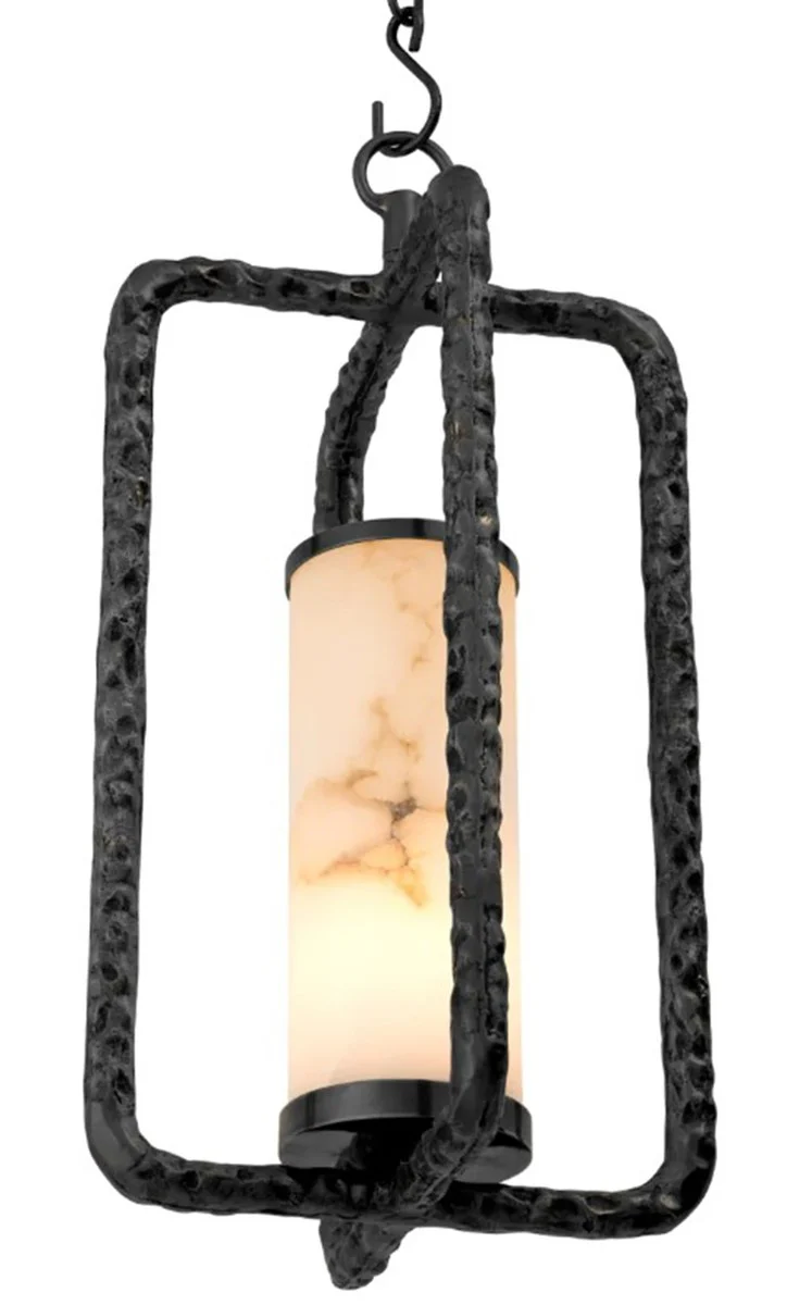 Casa Padrino l¨¢mpara de ara?a de lujo lat¨®n vintage / alabastro ? 29 x A. 59 cm