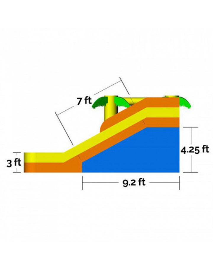 Rainforest Rapids Commercial Inflatable Combo