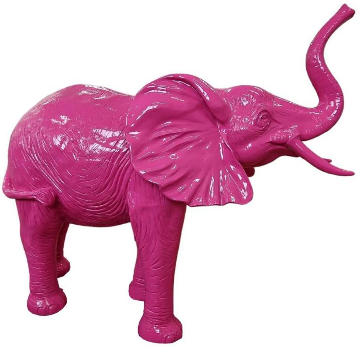 Casa Padrino escultura decorativa de lujo elefante rosa 160 x 66 x A. 160 cm - Figura decorativa grande - Escultura decorativa XXL - Esculturas y figuras decorativas XXL de lujo