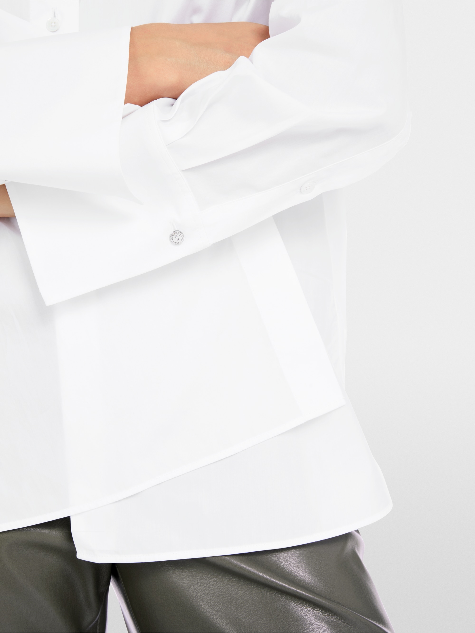 Marc-Cain Shirt blouse with wrap effect