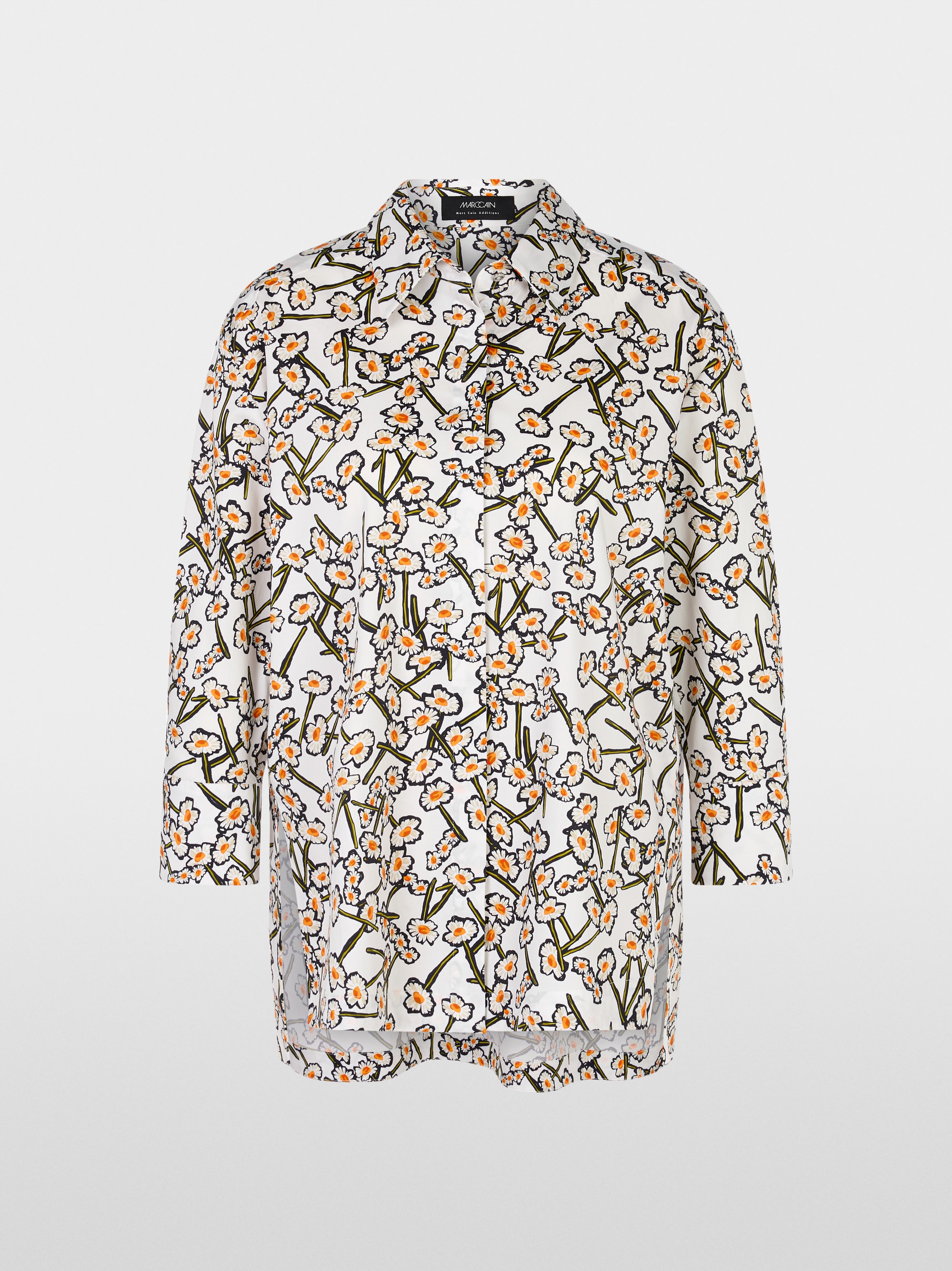 Marc-Cain Shirt blouse with daisy print