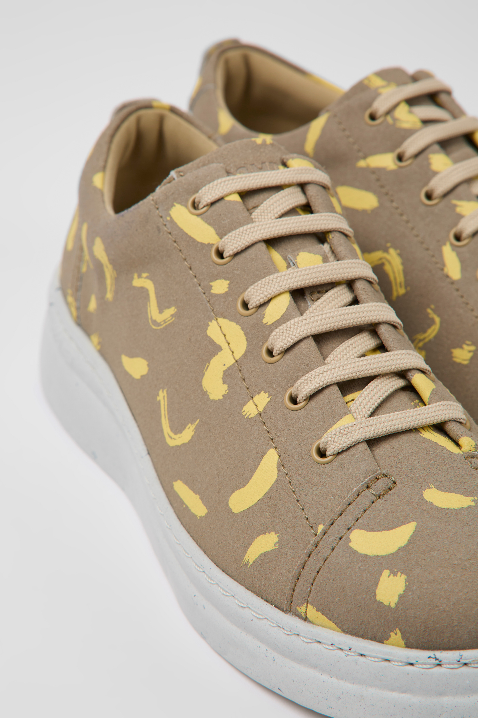 Runner Up - Multicolored nubuck sneakers for women