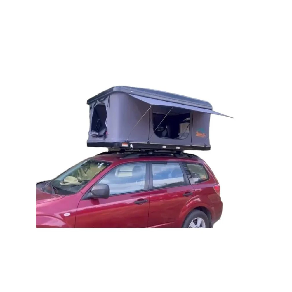 Domin Go! Camper DOMEGA Gris - Tienda de techo rígida para coche