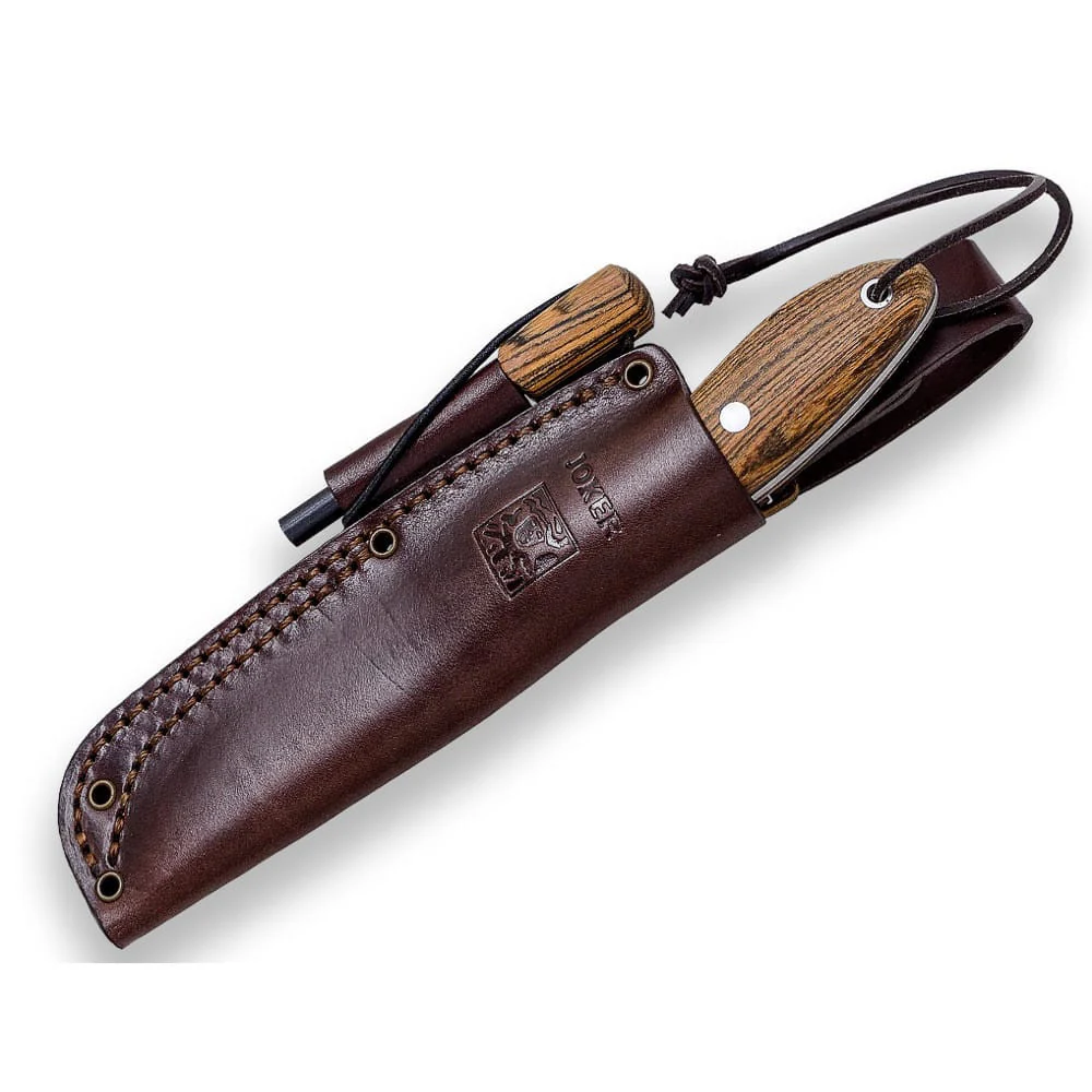 Joker BS9 Canadiense Bocote con ferrocerio- Cuchillo de supervivencia y bushcraft