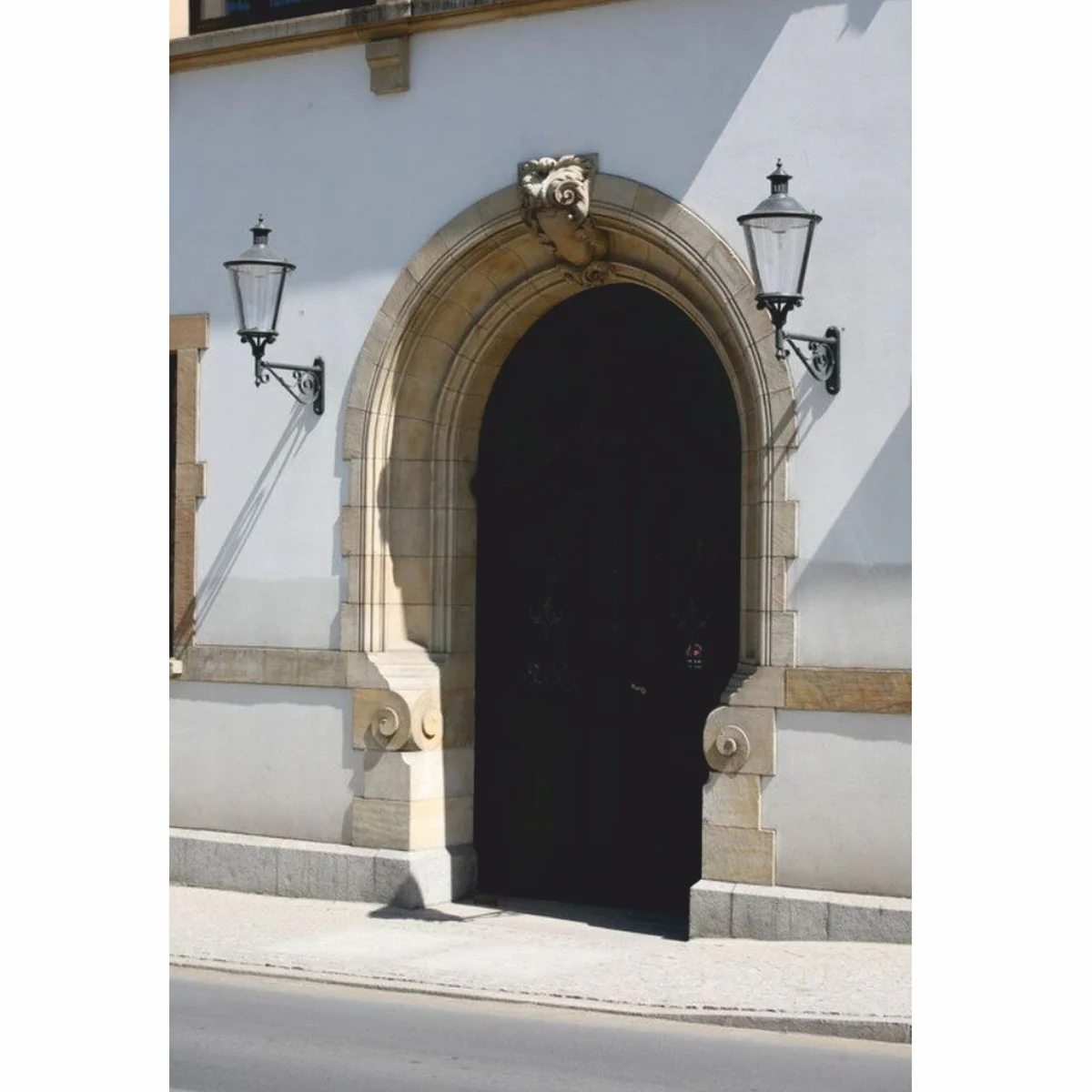 Casa Padrino l¨¢mpara de pared de exteriores Art Nouveau gris A. 131,5 cm - Iluminaci¨®n exterior