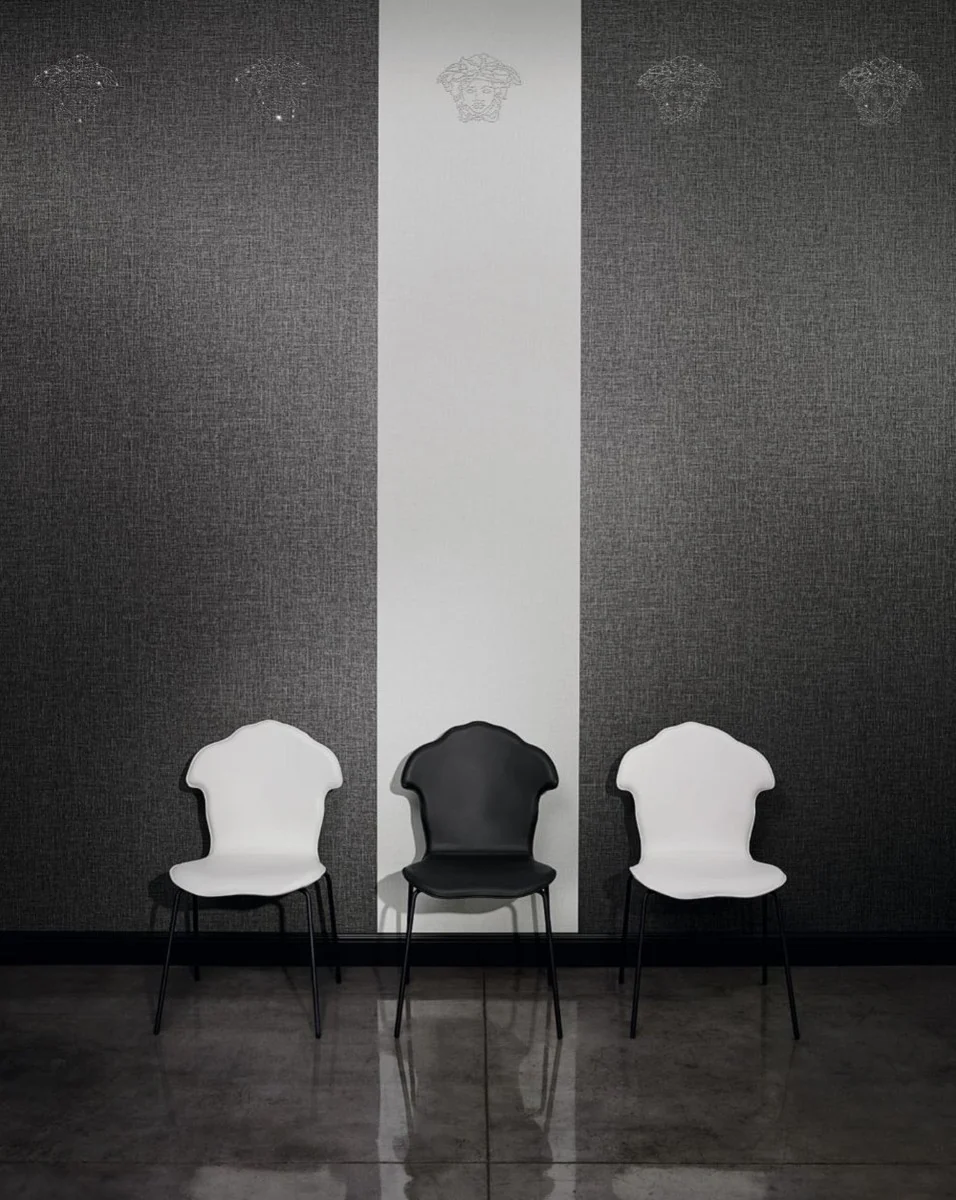 Versace Papel Pintado No Tejido Medusa 329501 Crema - Papel Pintado de Diseño - Accesorios Deco