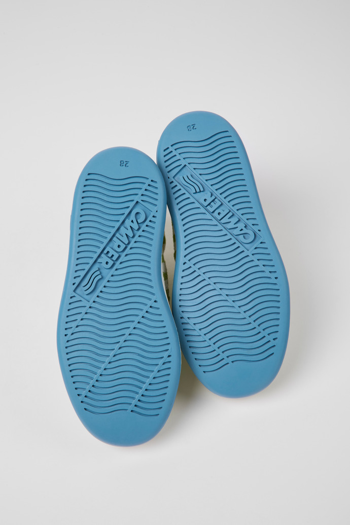 Runner Green and white fabric sneakers for boys