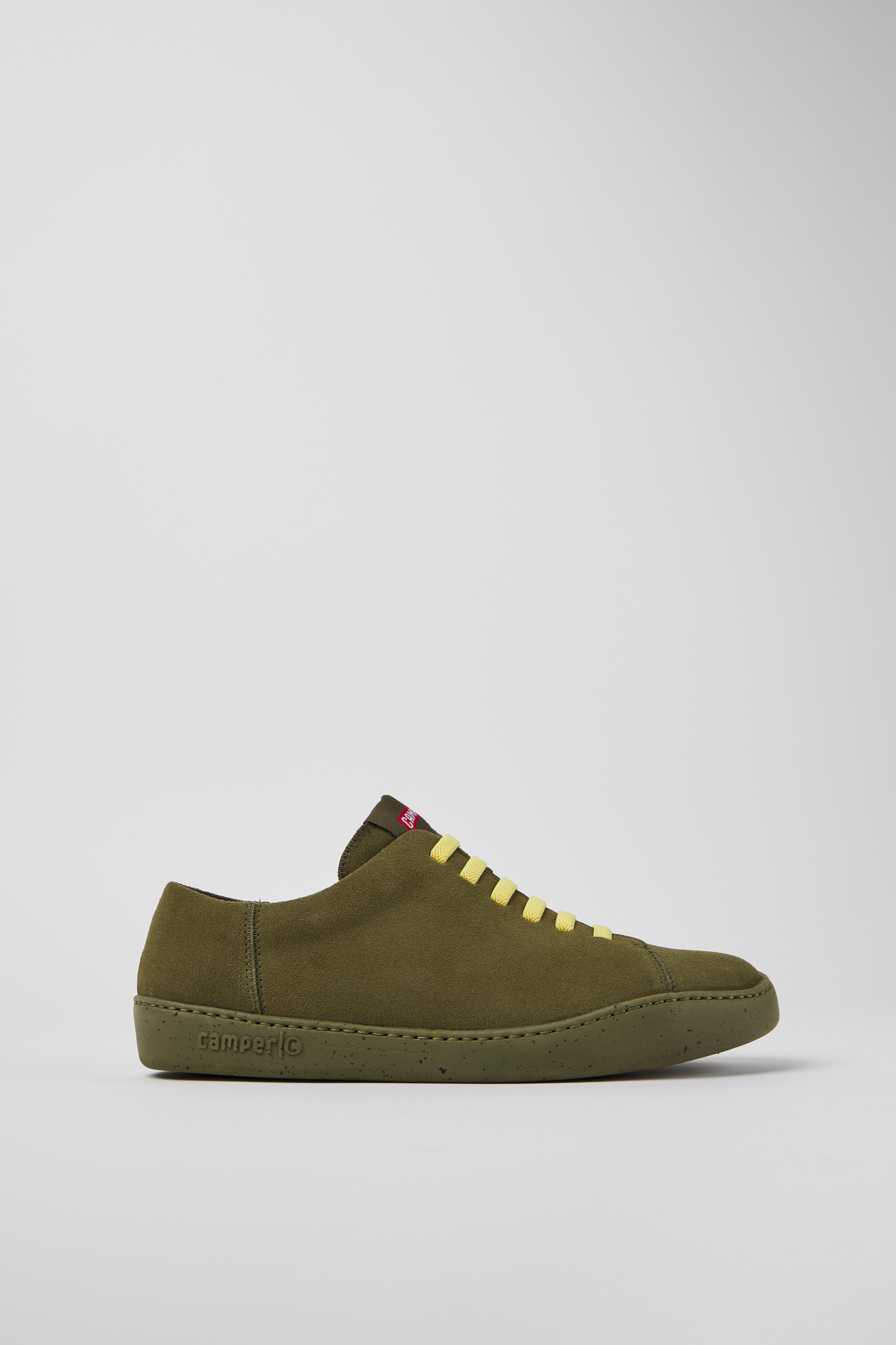 Peu Touring - Green nubuck sneakers for men