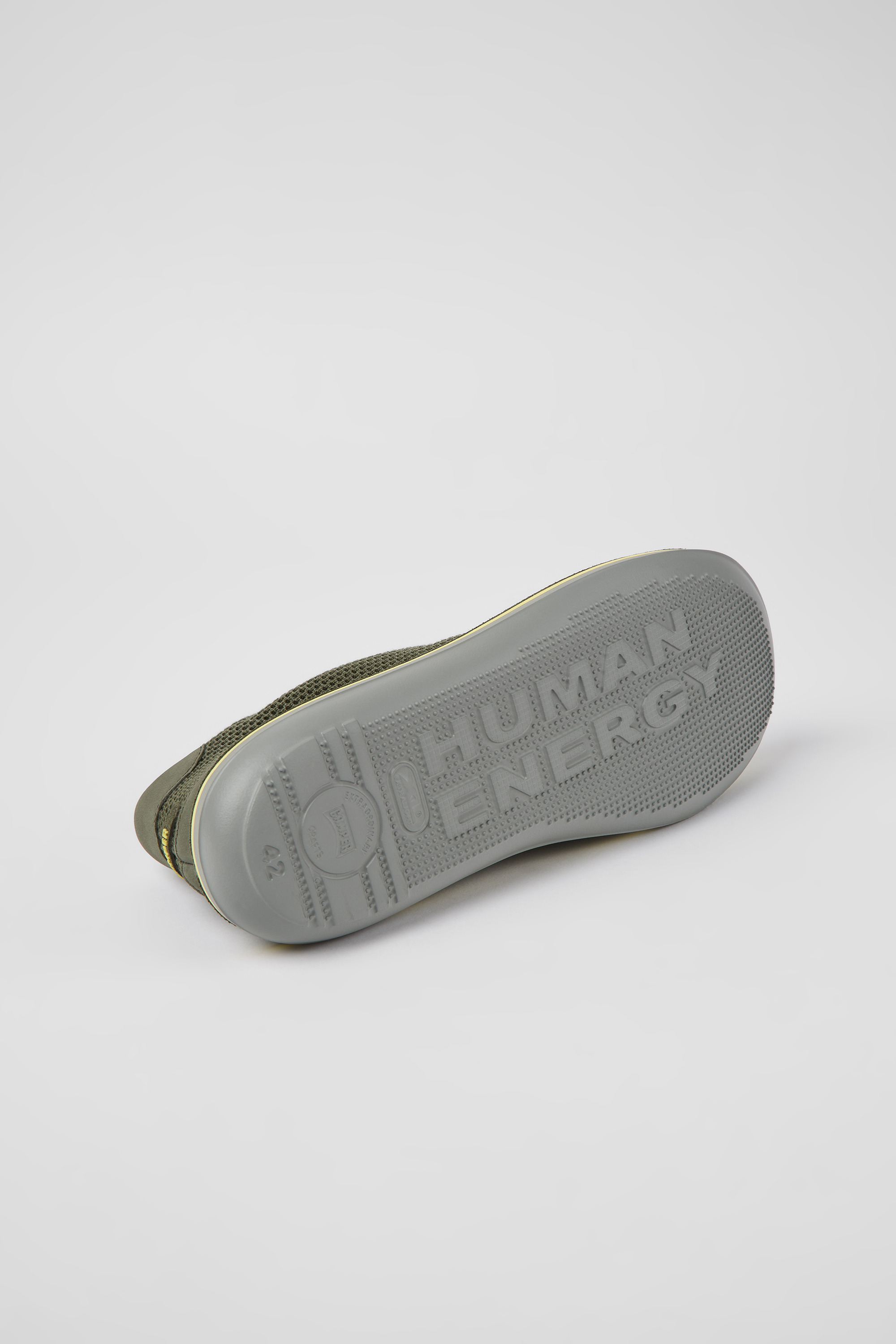 Beetle - Green textile and nubuck shoes for men