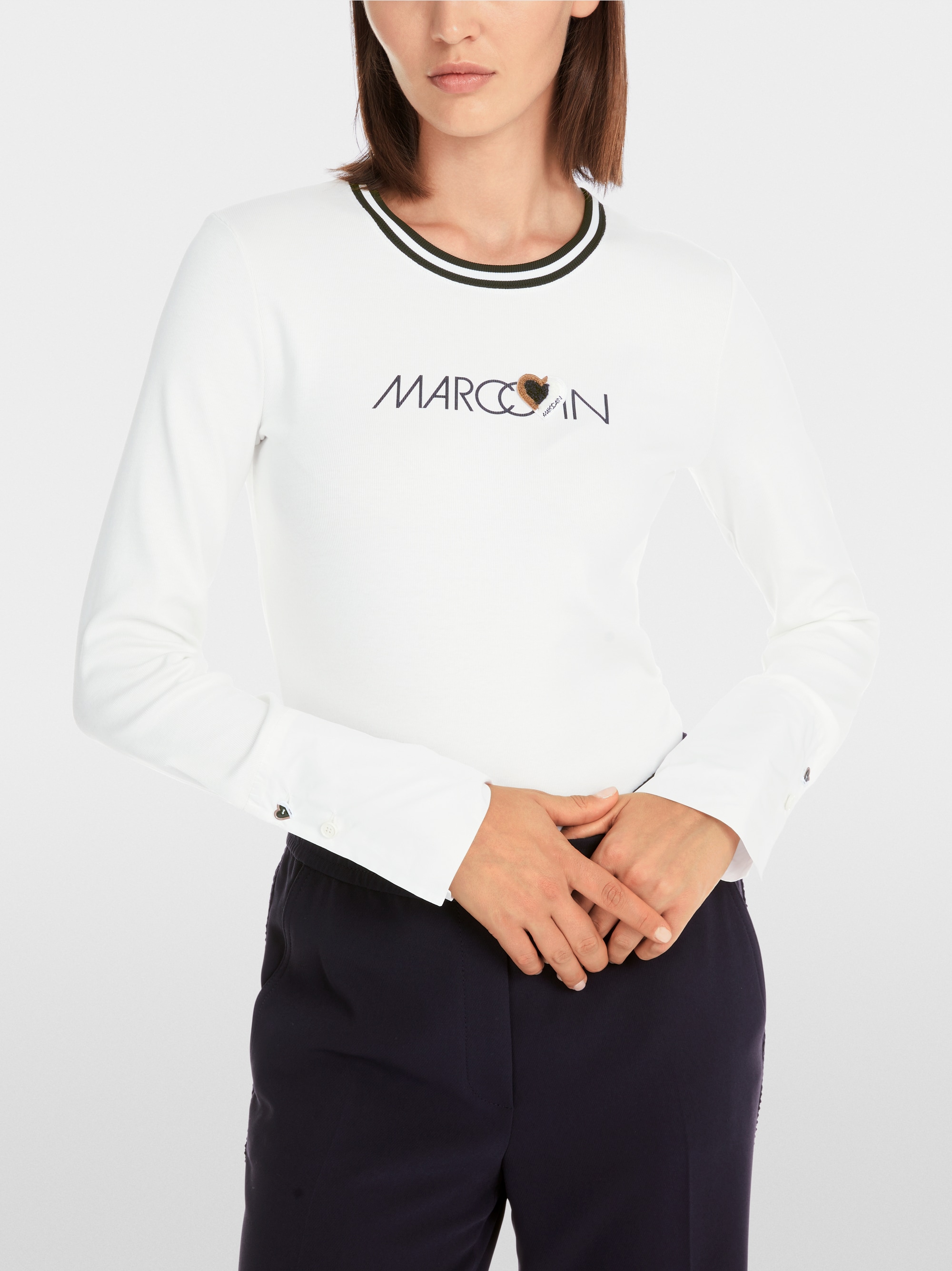 Marc-Cain Long-sleeve in cotton rib