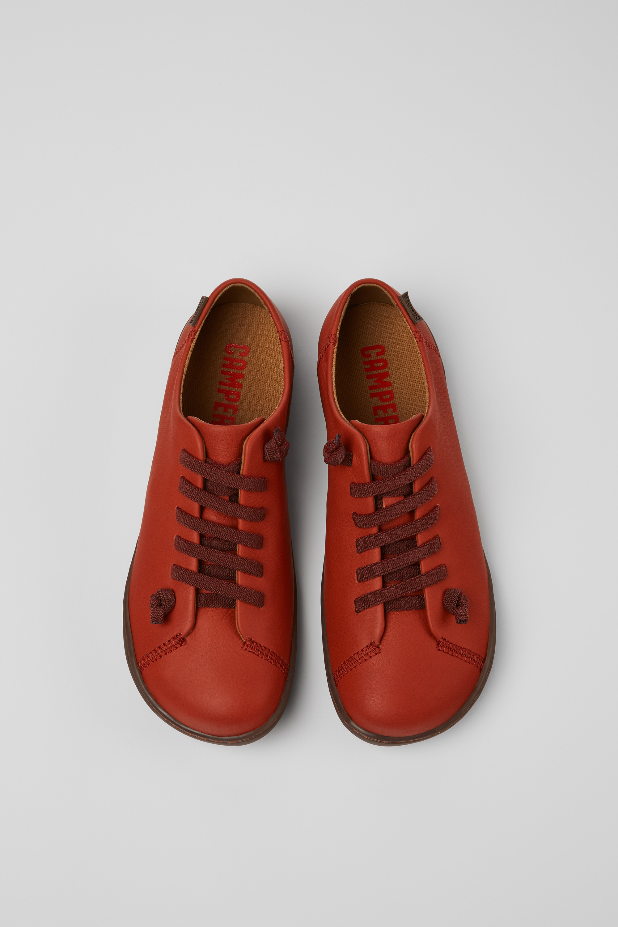 Peu - Red leather shoes for women