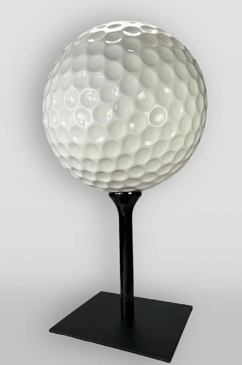 Casa Padrino pelota de golf decorativa XXL con tee blanco / negro ? 140 cm