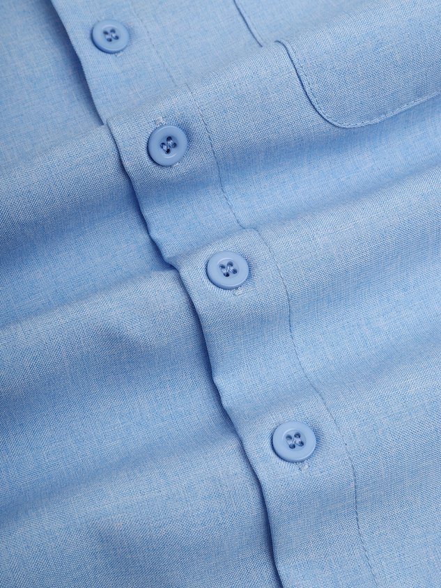 Plaid Panel Short Sleeve Casual Shirt