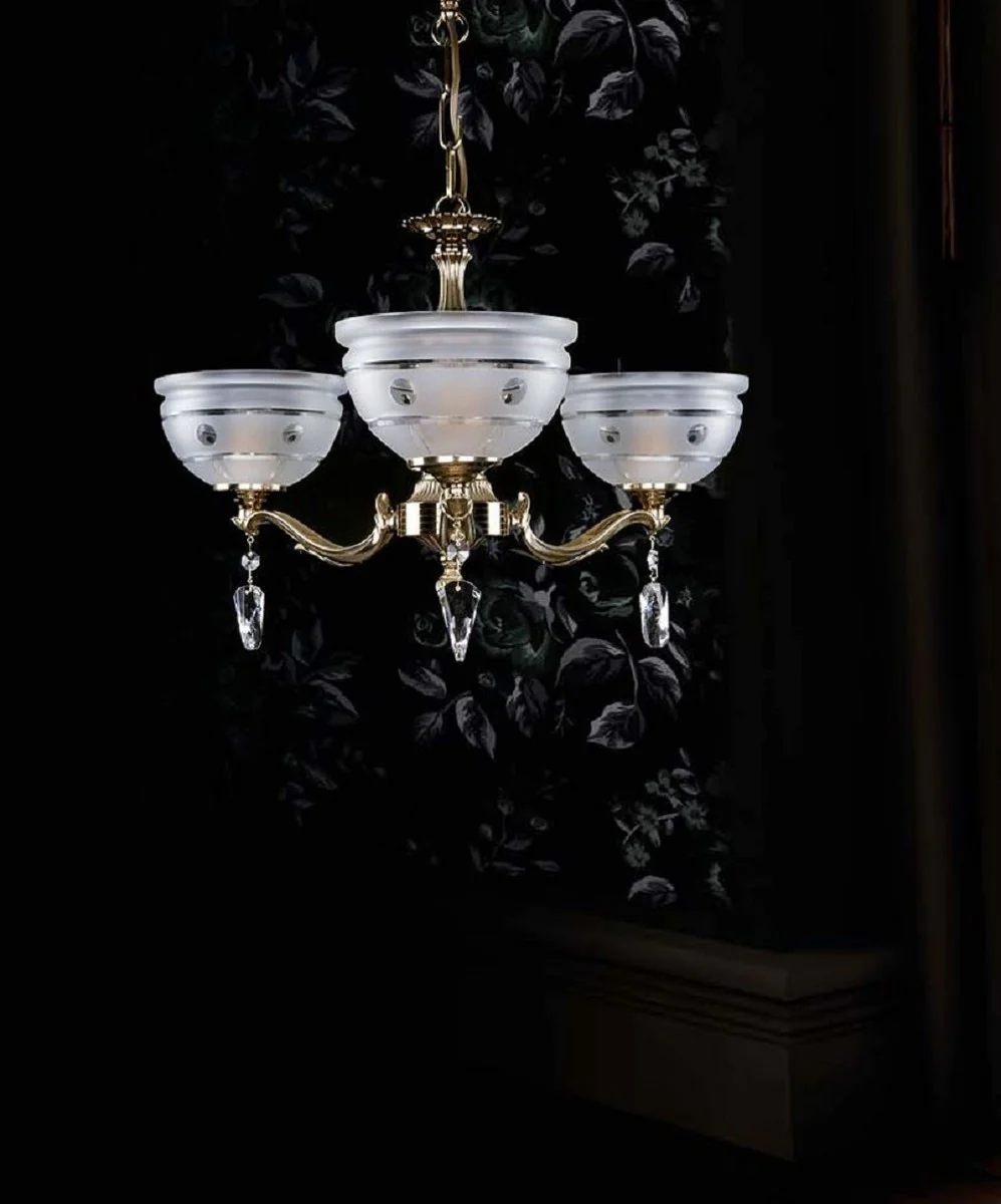 Casa Padrino ara?a de luces barroco de lujo con cristal de bohemia lat¨®n ? 53 cm