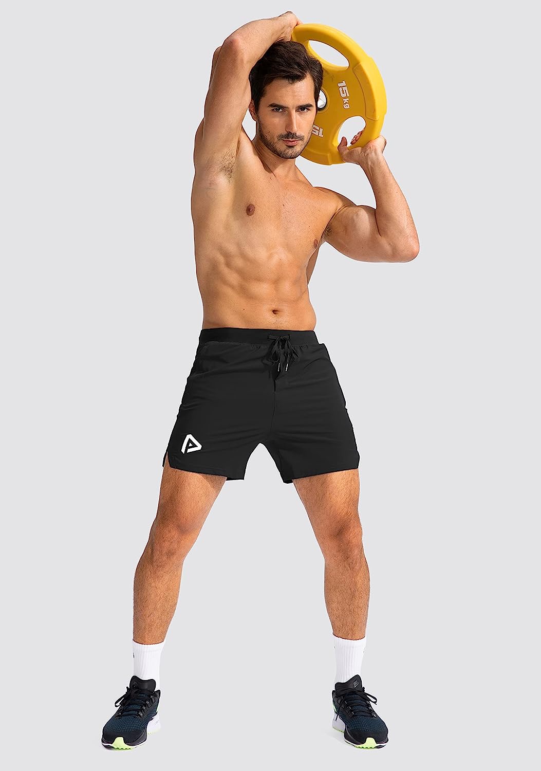 Men's Workout Running Shorts 5 Inch Lightweight Quick Dry Soccer Gym Athletic Shorts for Men with 3 Pockets