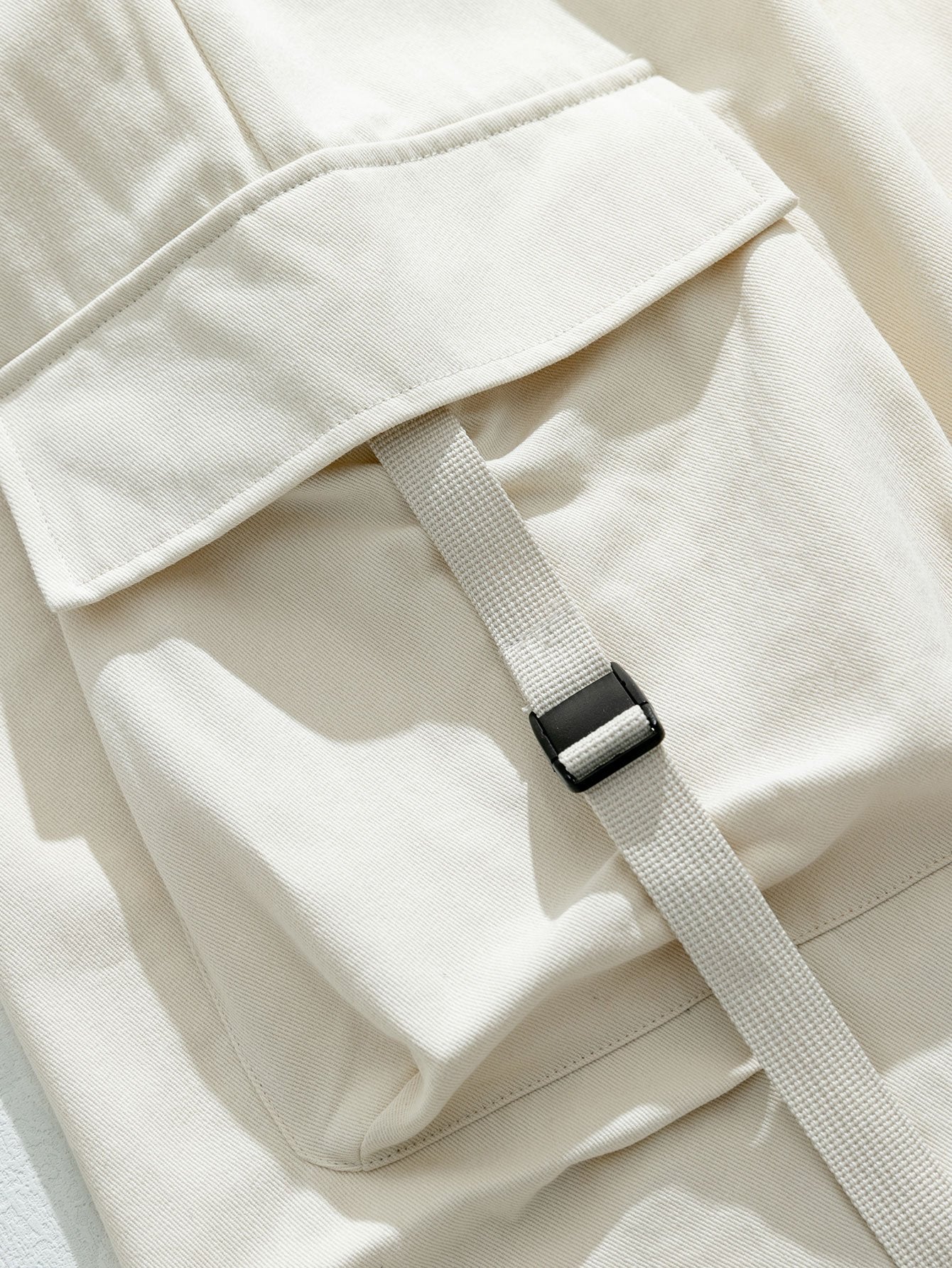 Relax Fit Straight Leg Parachute Cargo Pants