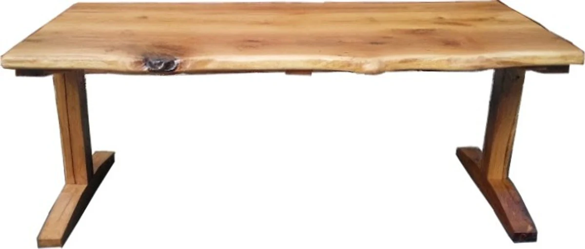 Casa Padrino Vintage dining table Rustic Solid Oak 200 x 100 cm Mod TR4 - country-style table solid oak