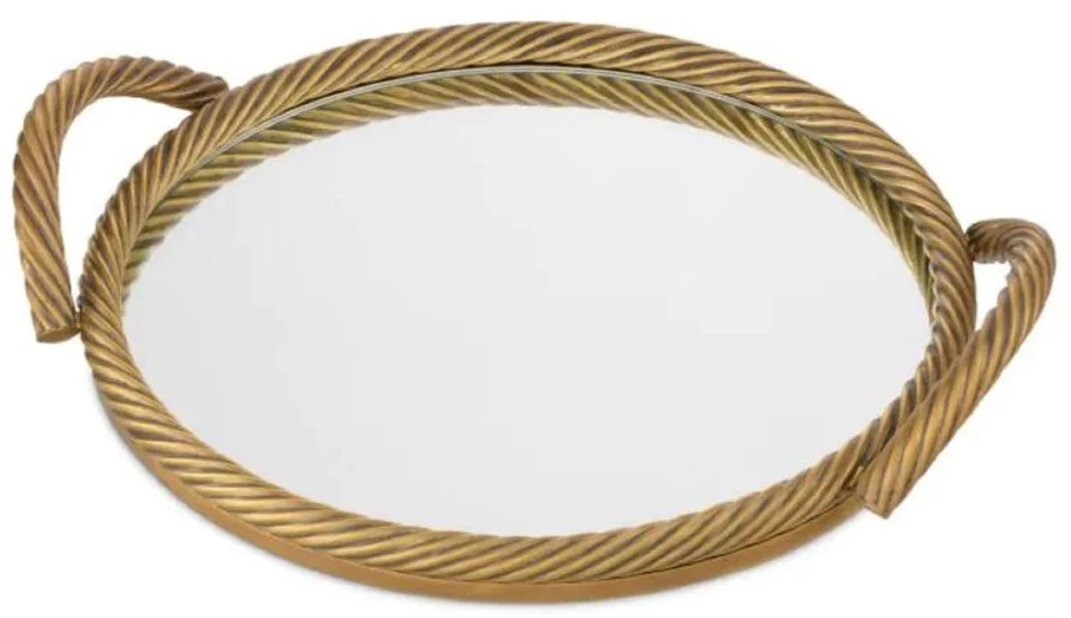 Casa Padrino bandeja de servir de lujo lat¨®n vintage ? 45 cm