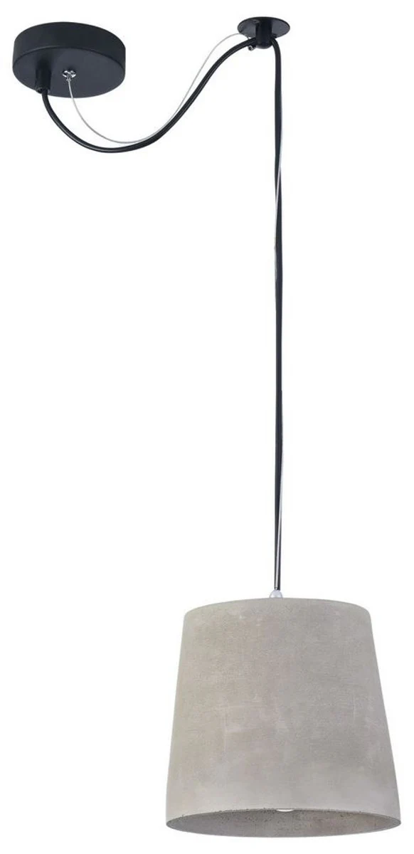 Casa Padrino Hanging Lamp Gray Ø 19 x H. 17 cm - Modern Pendant Lamp with Concrete Lampshade