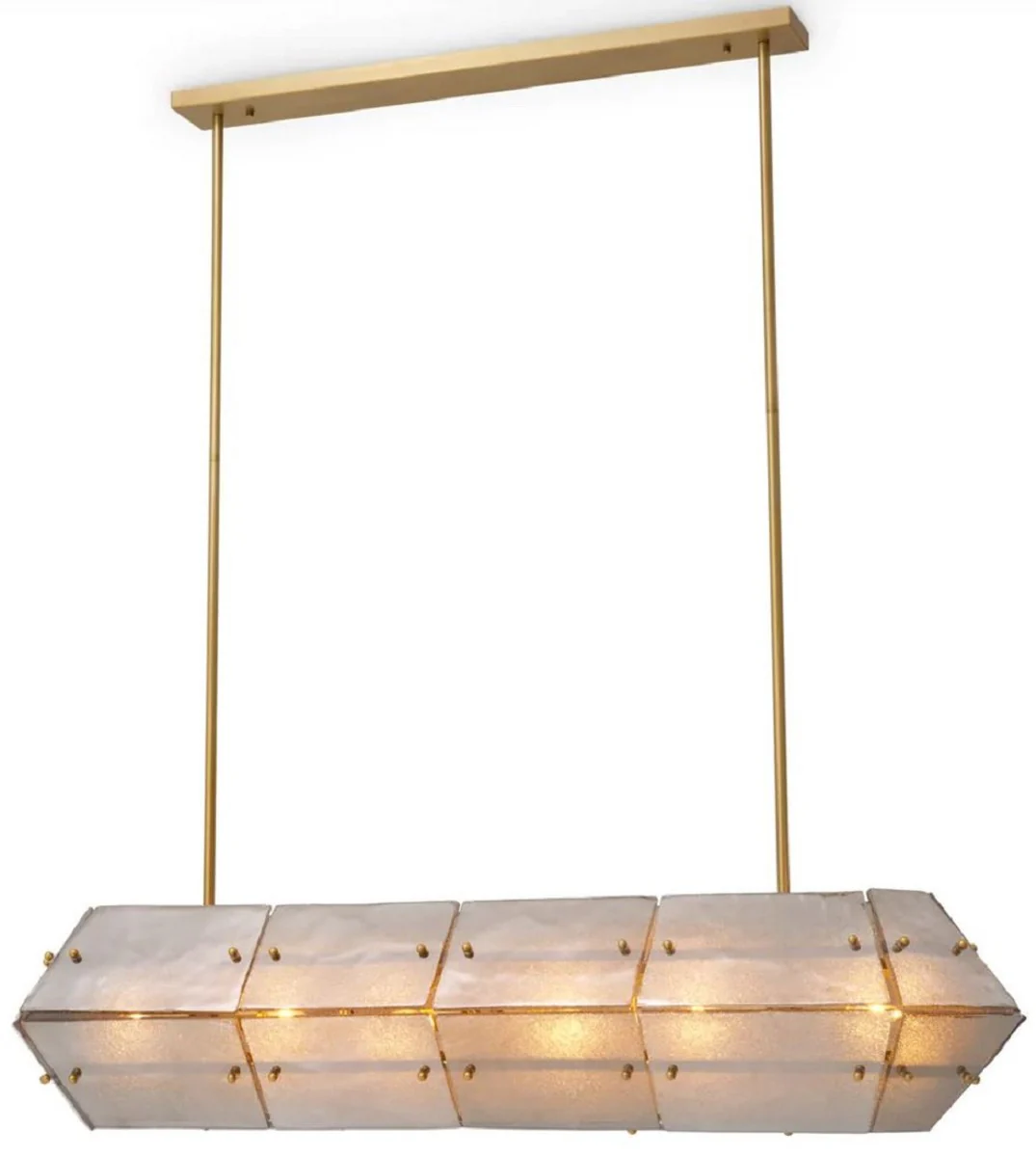 Casa Padrino L¨¢mpara de Ara?a de lujo Lat¨®n Antiguo / Gris 130 cm