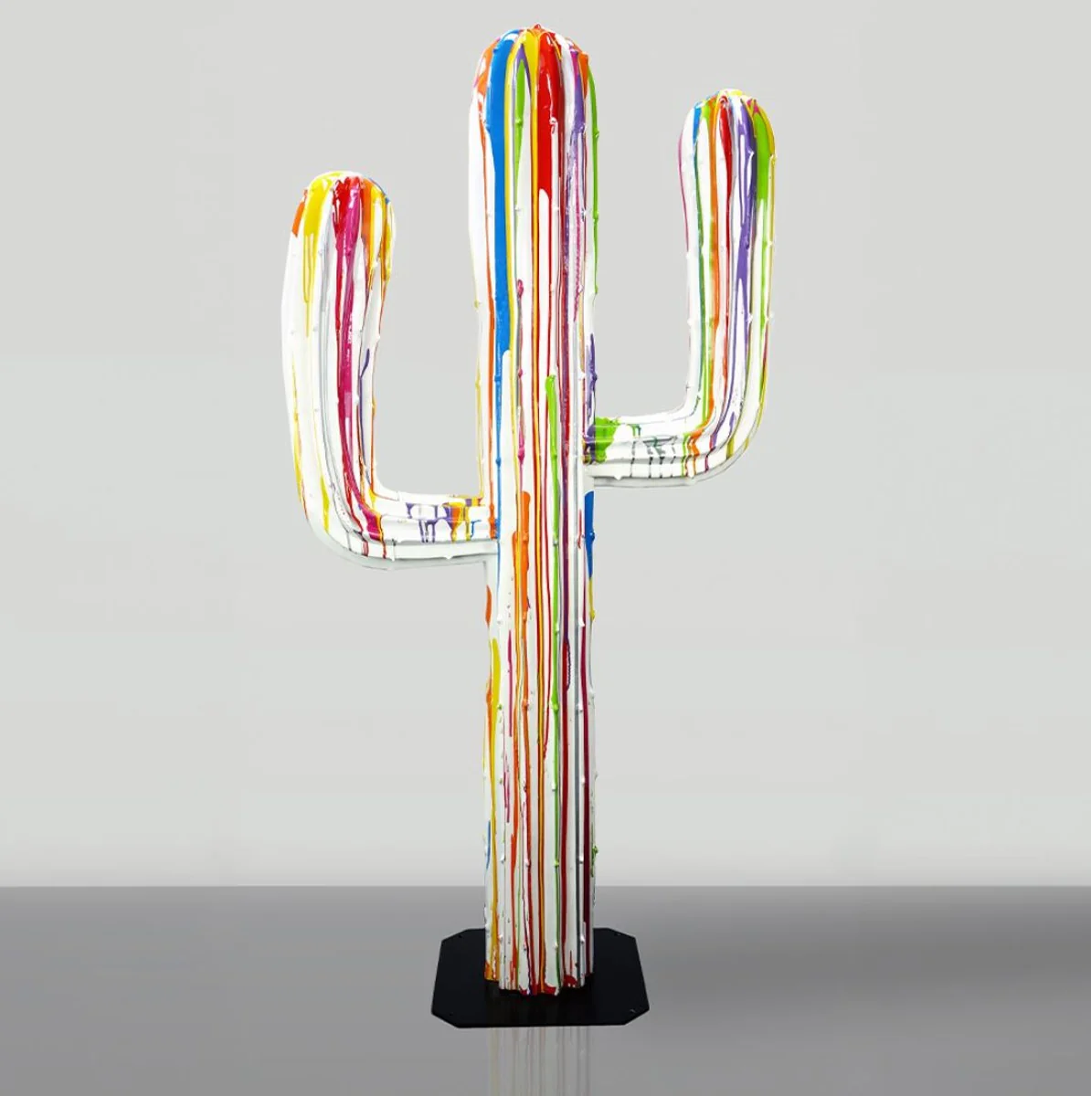 Casa Padrino cactus decorativo XXL blanco / colorido A. 180 cm - Decoraci¨®n de jard¨ªn