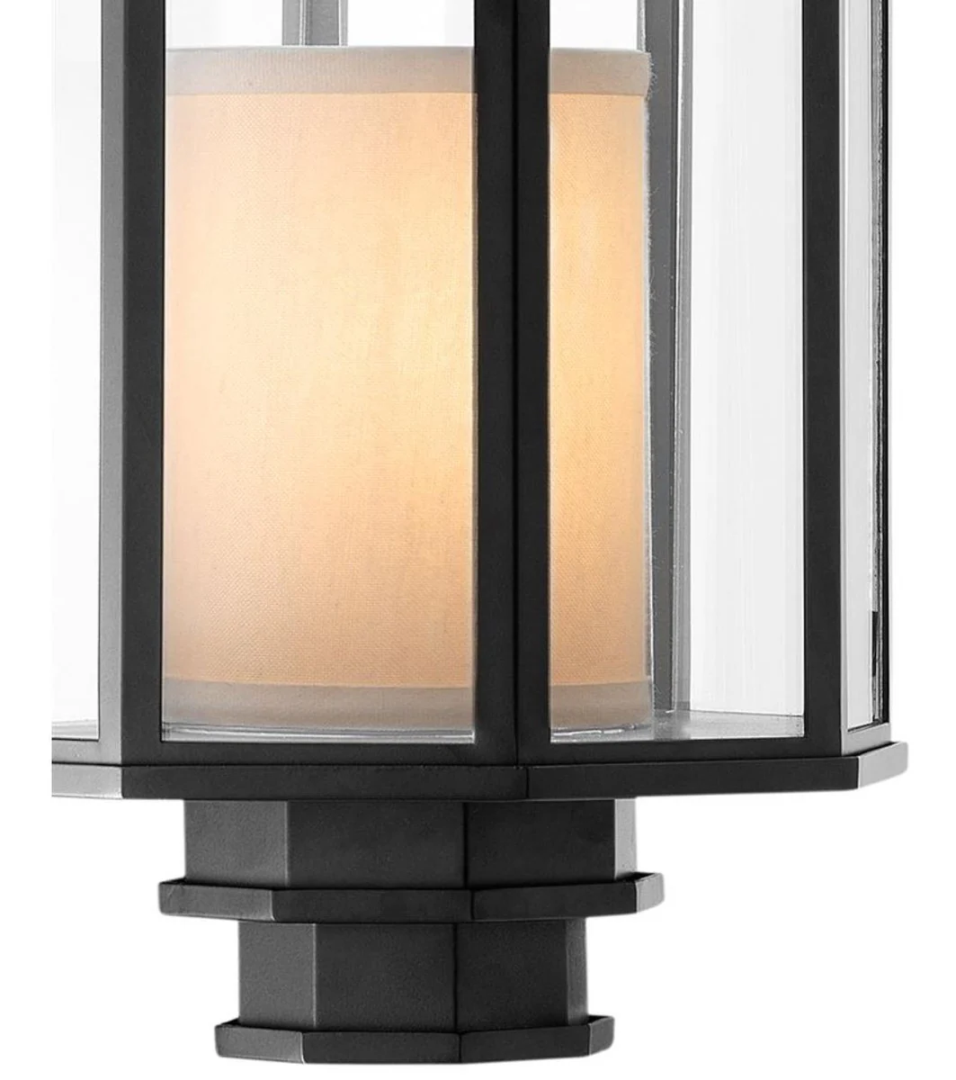 Casa Padrino linterna lujo negro de 24 x H. 41 cm - lámpara que cuelga restaurante del hotel