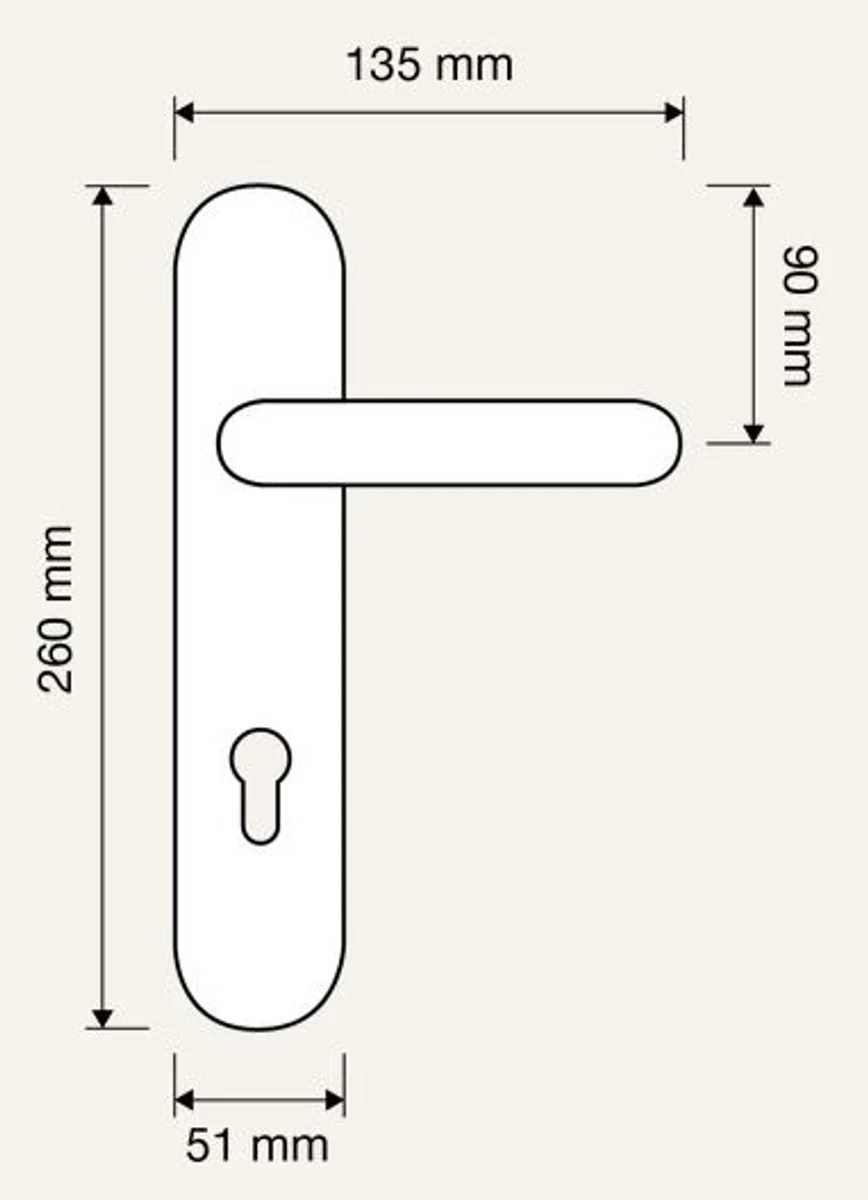 Casa Padrino conjunto de manija de puerta barroco latón patinado 13,5 x H. 26 cm - Manijas de puerta de estilo barroco
