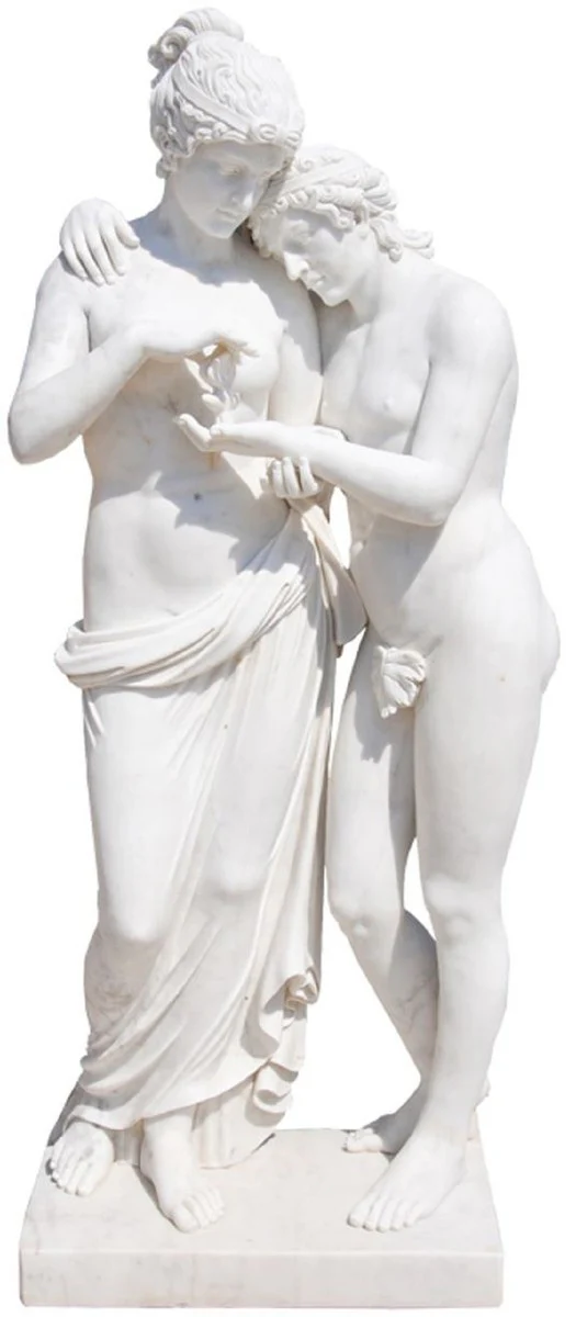 Casa Padrino escultura decorativa de m¨¢rmol para jard¨ªn amantes blanco A. 180 cm