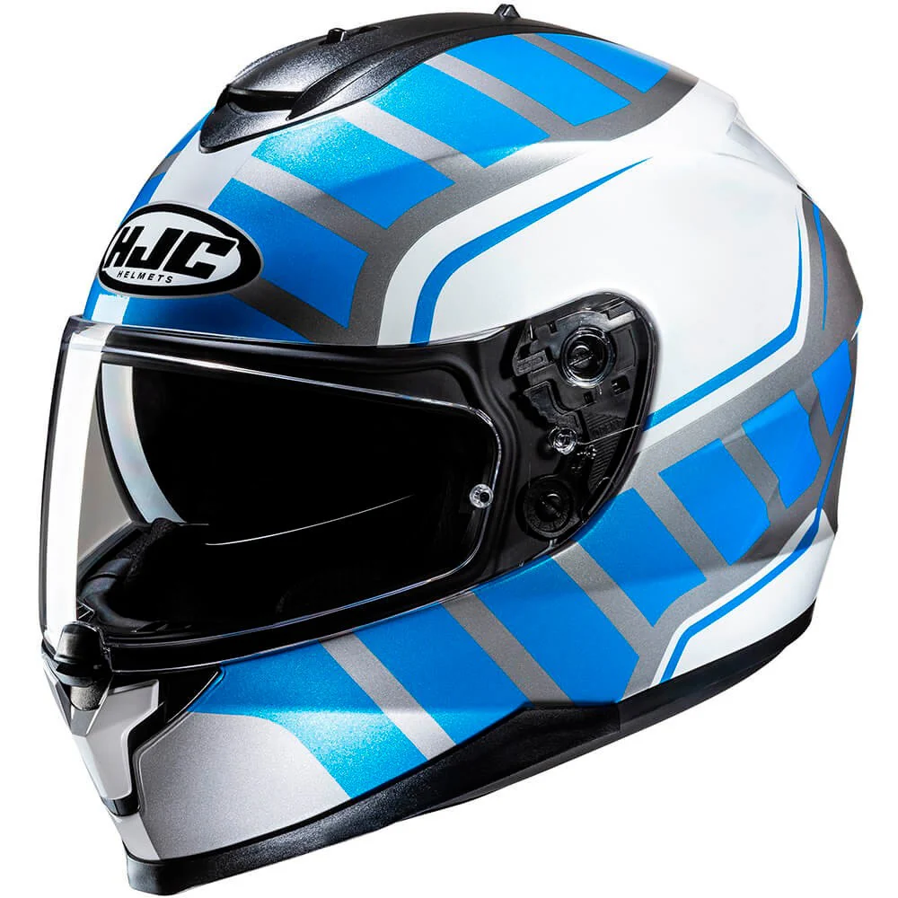CASCO HJC C70N HOLT - AZUL / BLANCO