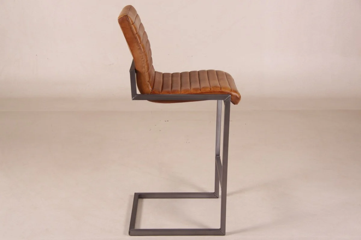 Casa Padrino Designer Bar Chair Brown - Taburetes - Furniture Restaurant Hotel