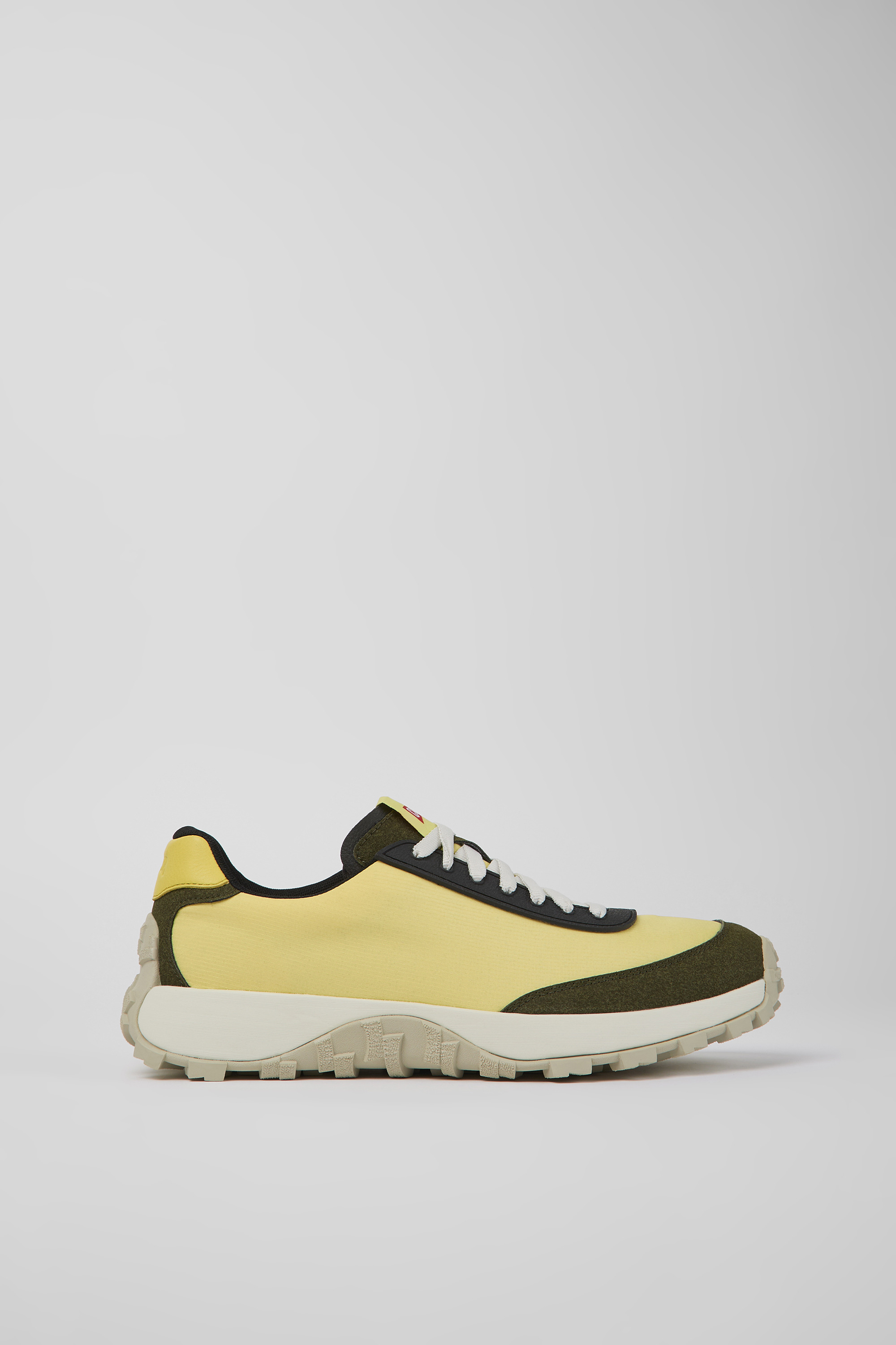 Drift Trail - Yellow textile and nubuck sneakers for men