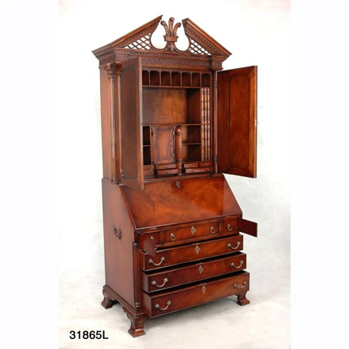 Impressive Casa Padrino cabinet secretary - Antique style - Mahogany Paternoster