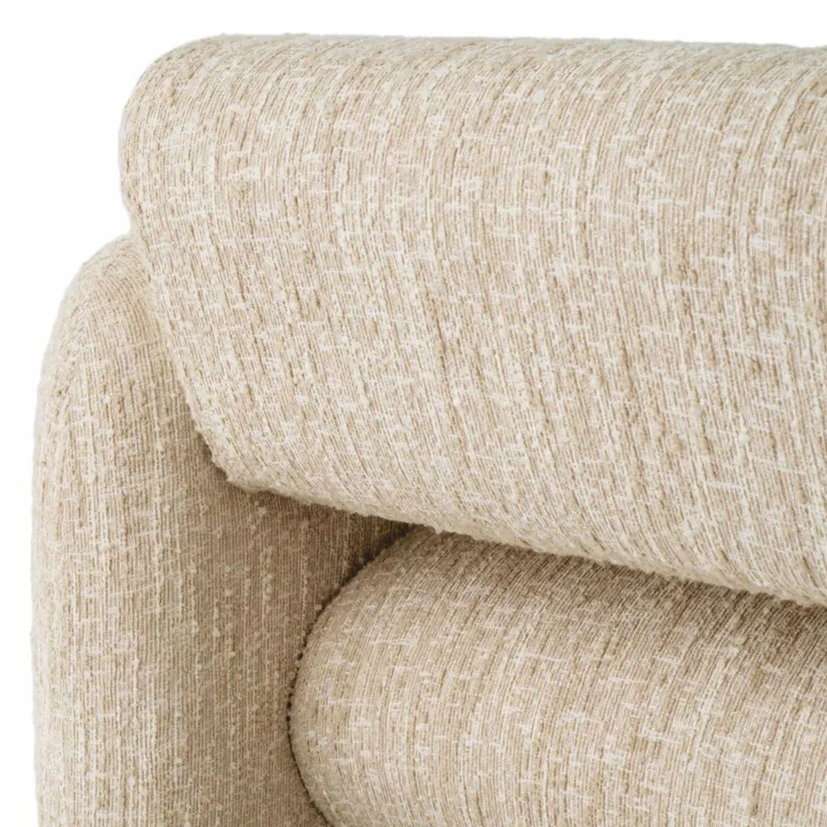 Casa Padrino Sill¨®n de Lujo Crema 100 cm - Muebles para Sala de Estar y Hotel