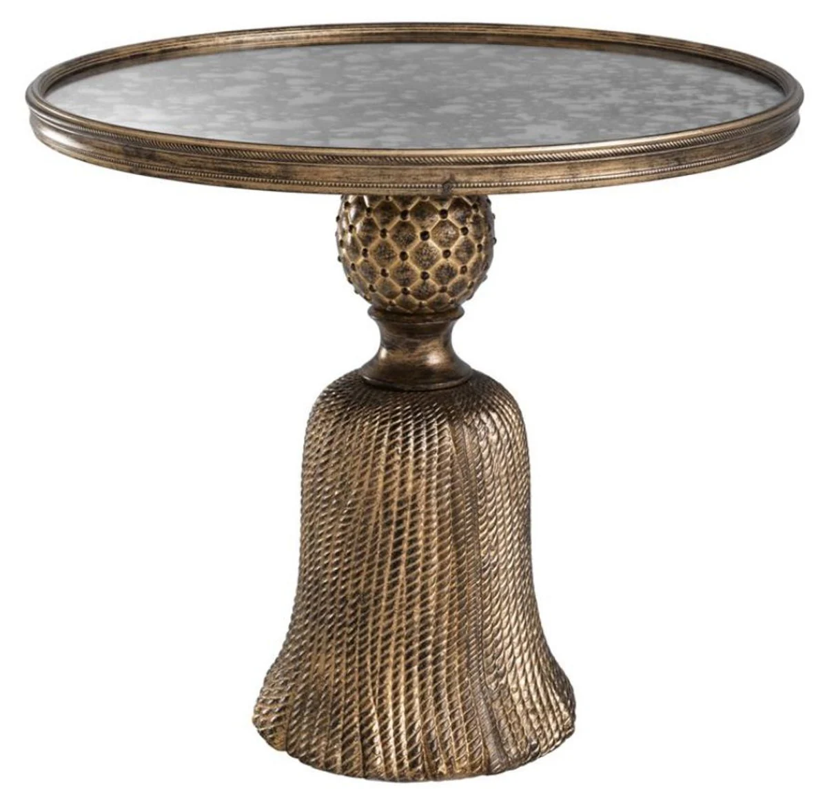 Casa Padrino mesa auxiliar de lujo en oro envejecido ? 53,5 x H. 47 cm - Muebles de Lujo en Sal¨®n