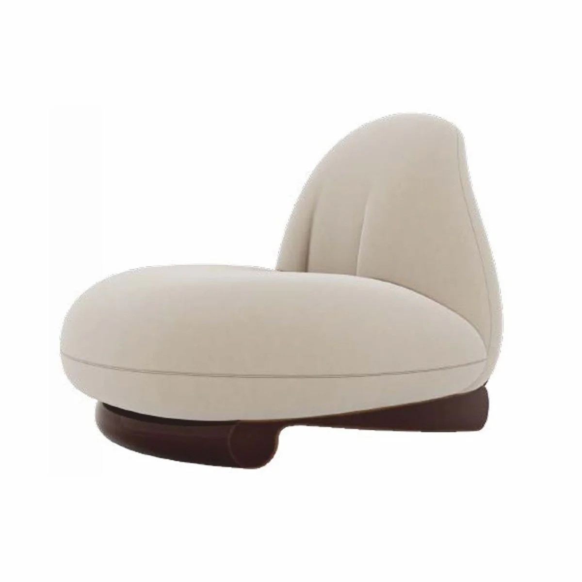 Casa Padrino sill¨®n de sal¨®n y hotel de terciopelo de lujo crema / marr¨®n oscuro - Muebles de lujo