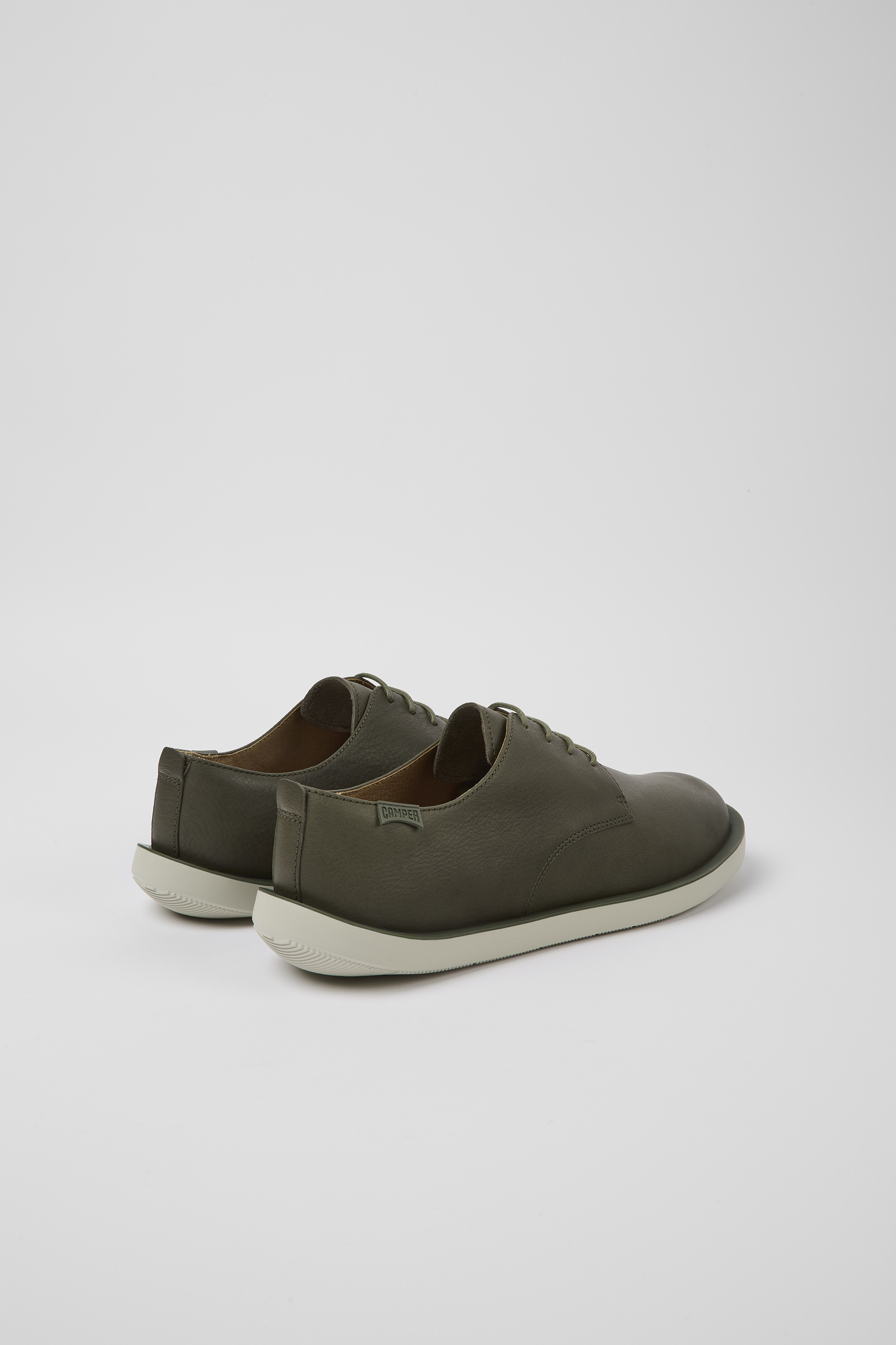 Wagon - Green leather shoes for men