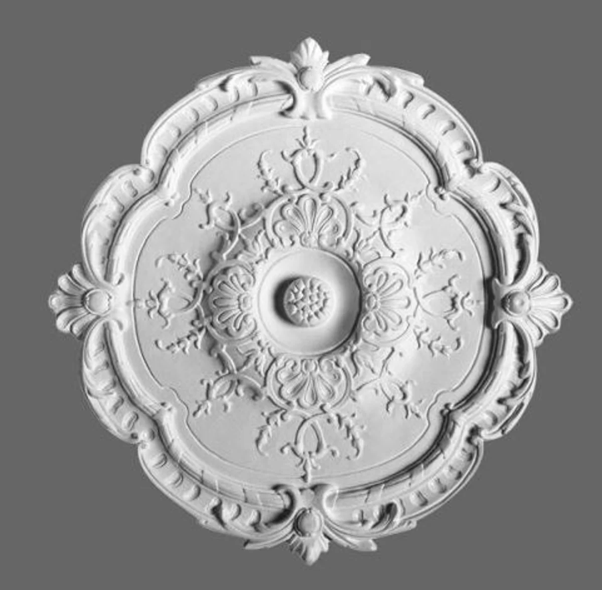 Casa Padrino stucco rose 38.5 x 38.5 cm ceiling Plaster ceiling rose stucco rosette Wall rosette Baroque Nouveau