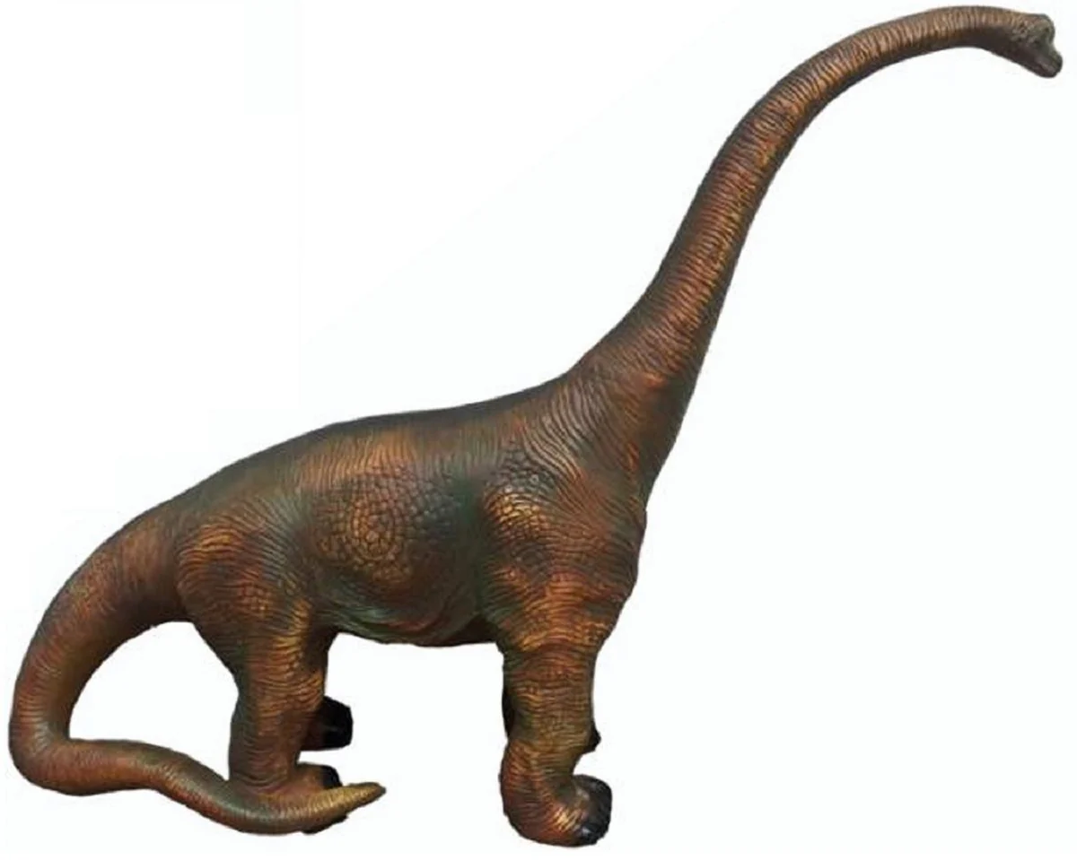 Casa Padrino escultura decorativa XXL dinosaurio brachiosaurus marr¨®n A. 116 cm - Figura de jard¨ªn