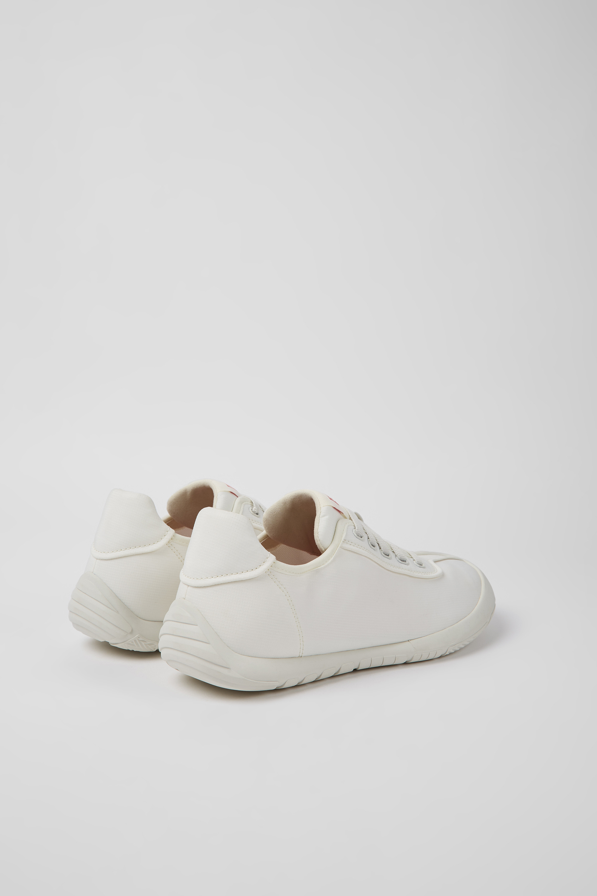 Path - White textile sneakers for men
