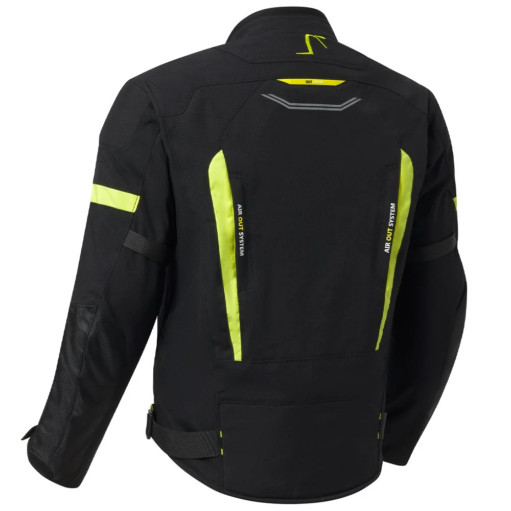CHAQUETA OUT DELTA - NEGRO / FLUOR