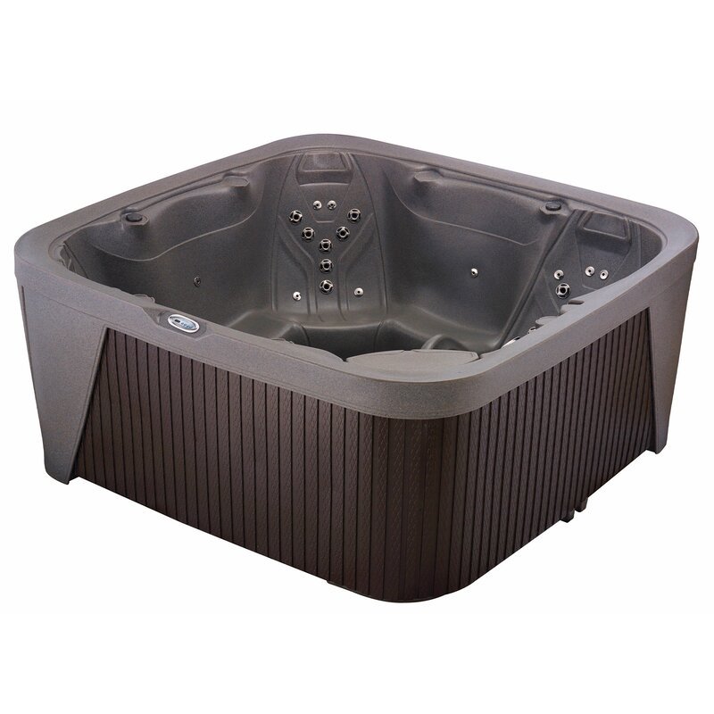 Aquarest Spas, Powered By Jacuzzi Pumps 6 - Person 45 - Jet Square Plug And Play Hot Tub with Ozonator