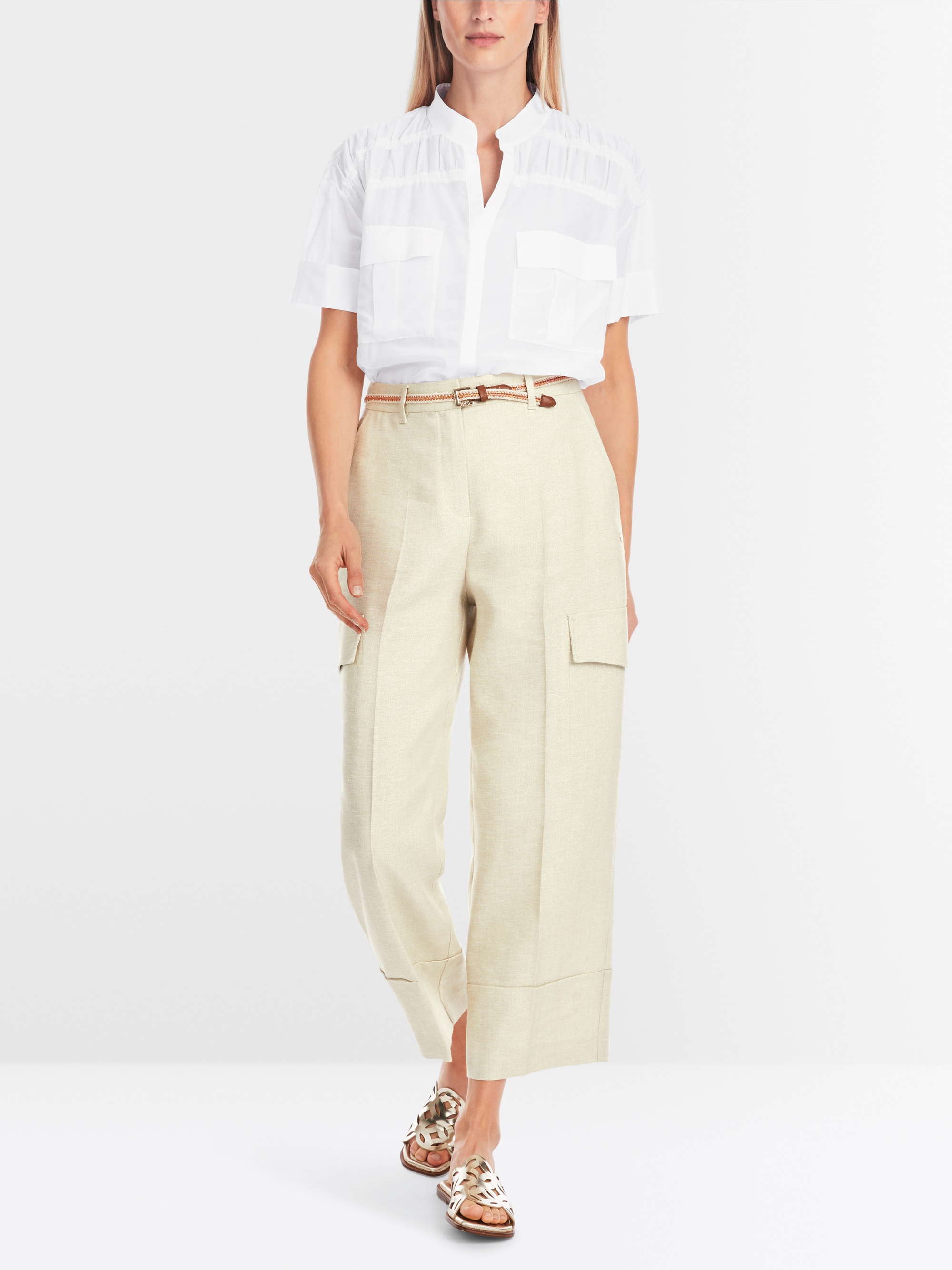 Marc-Cain Semi-transparent smock blouse